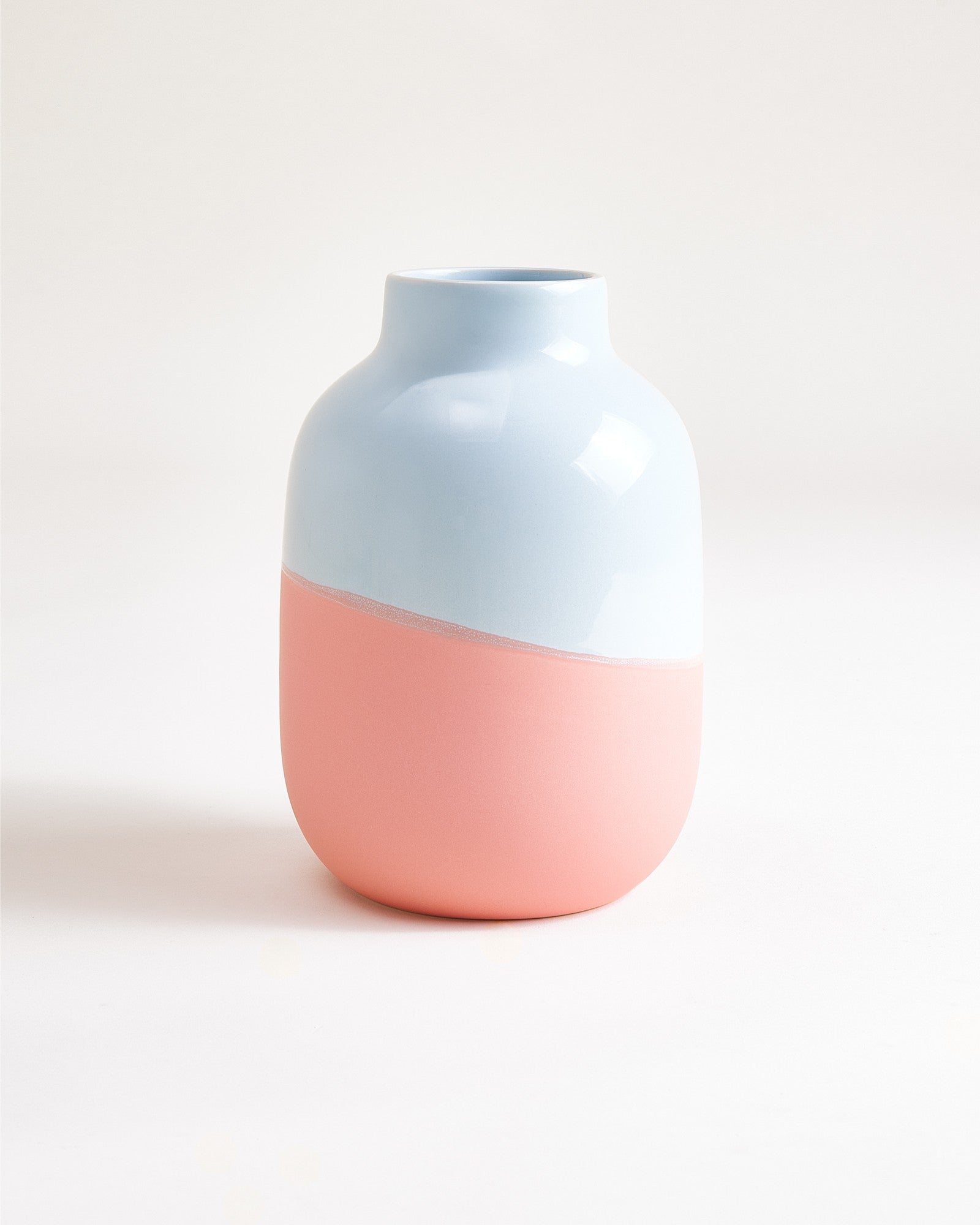 NUNO - VASE M LIGHT BLUE, PINK