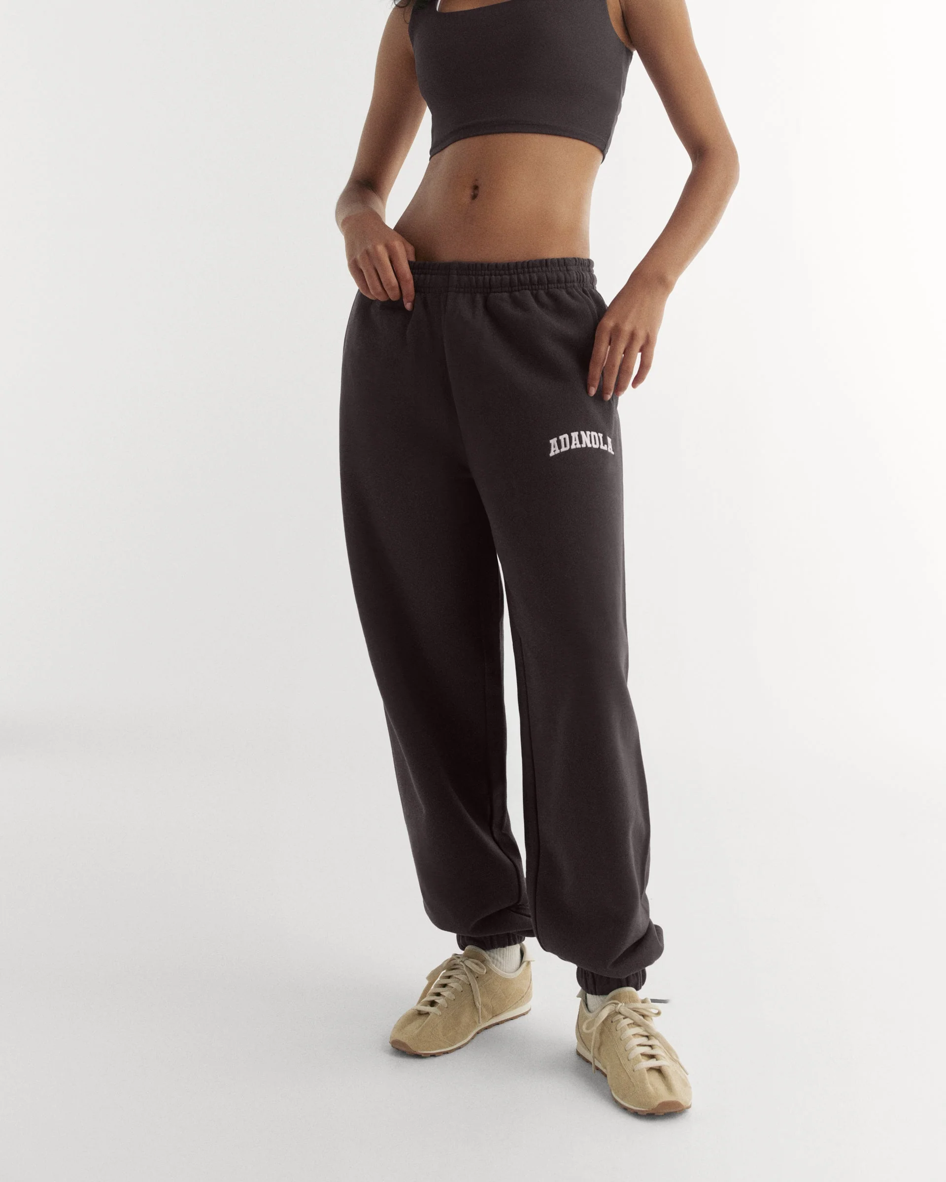 Varsity Sweatpants - Coffee Bean