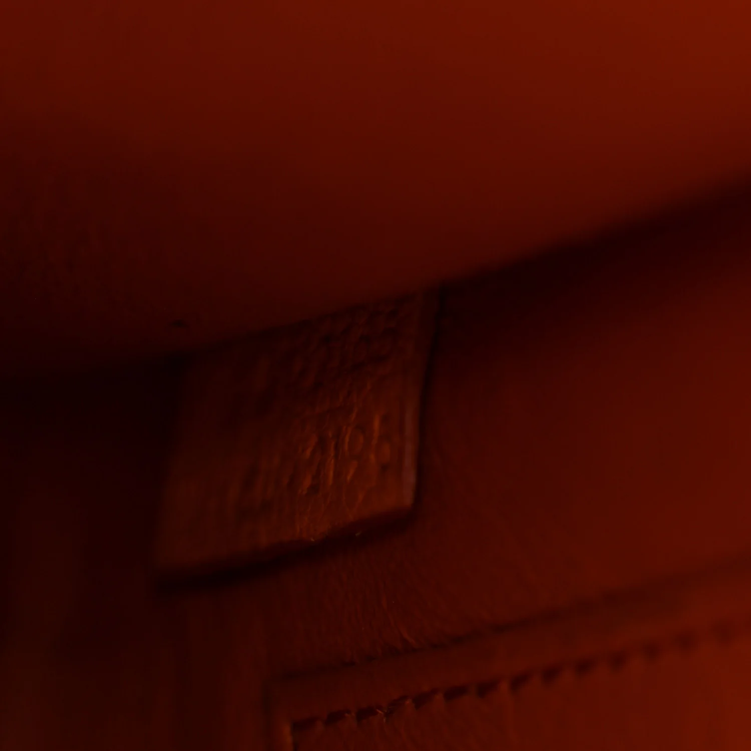 Goatskin Nano Luggage Orange