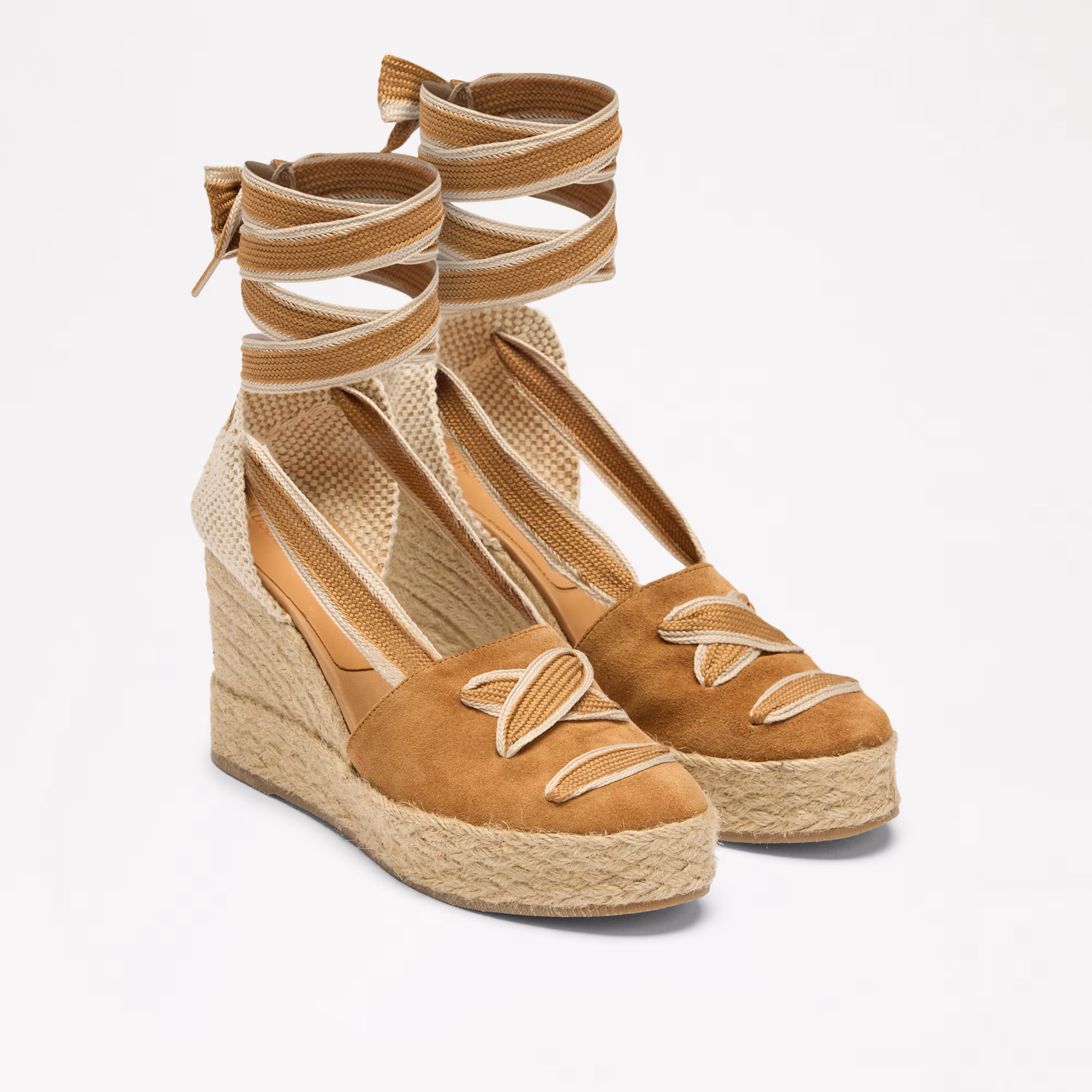 Hale Tie<br>Lace Up Espadrille Wedge