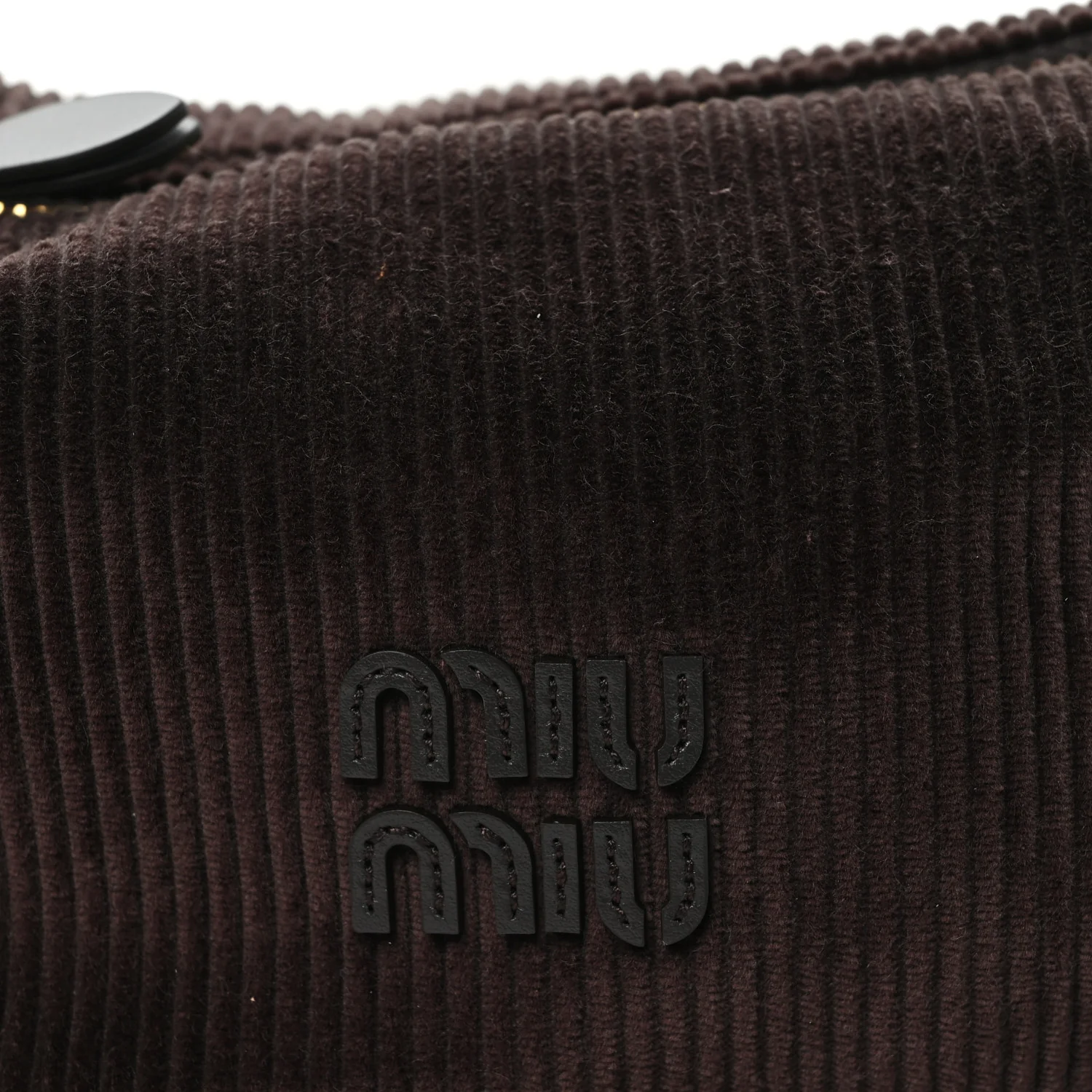 Corduroy Pouch Bag Ebony Baltic Blue