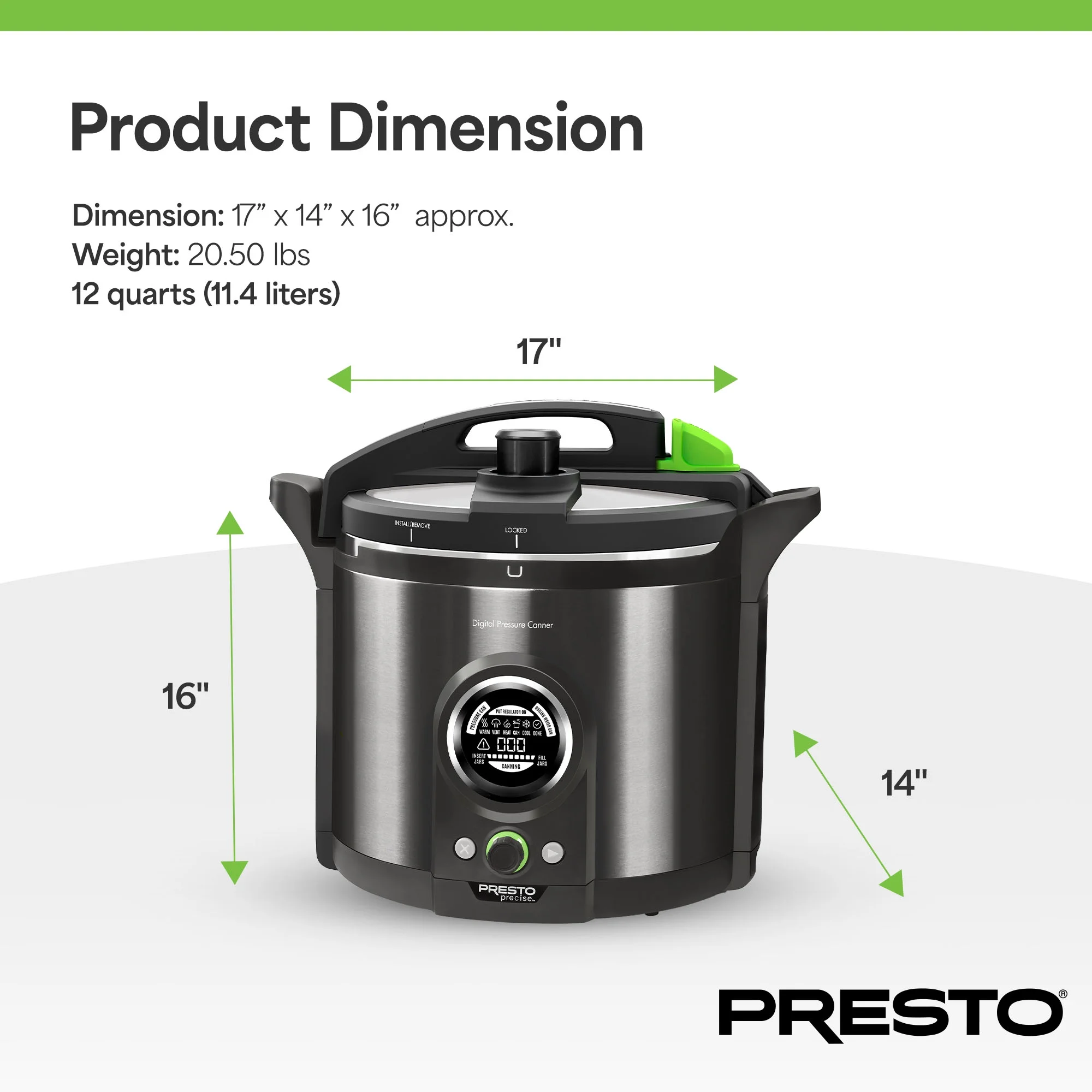 Precise 12qt Electric Pressure Canner 02144(1) - Image 5