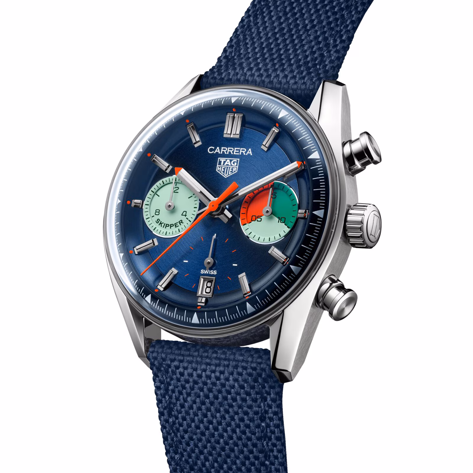 【Super Clone】TAG Heuer Carrera Chronograph Skipper 39mm Mens Watch Blue CBS2213.FN6002