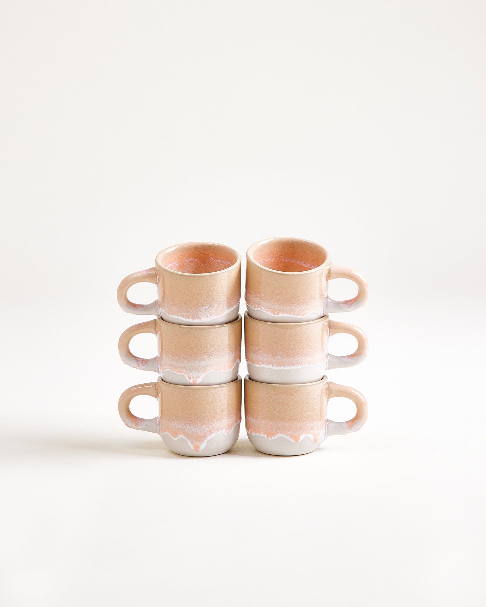 COIMBRA - ESPRESSO MUG APRICOT SET OF 6