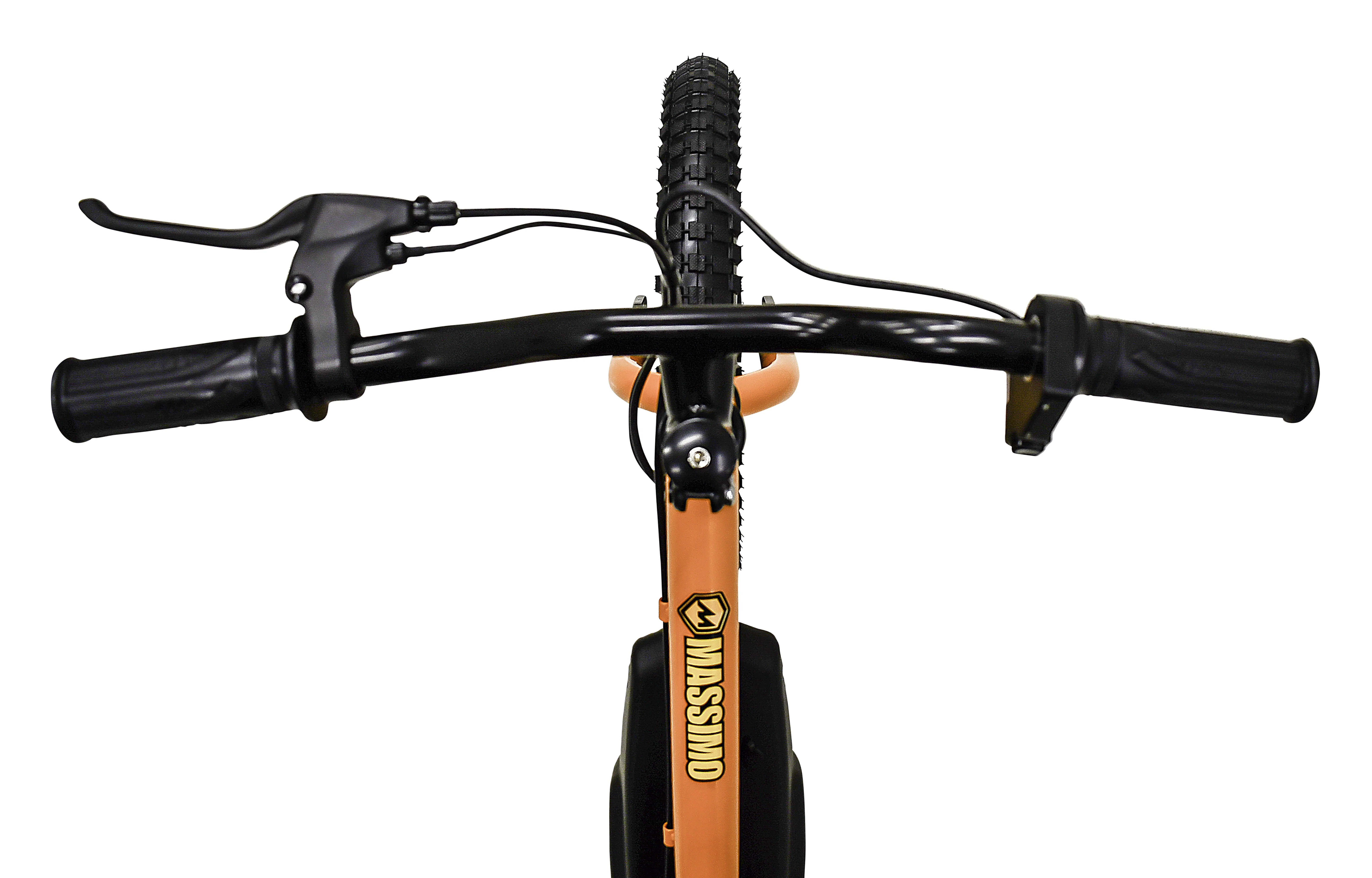 Massimo E13 24V Electric Balance Bike Bicycle | Seat Height 18in - 22in Battery Powered Ages 5 & up (Yellow)