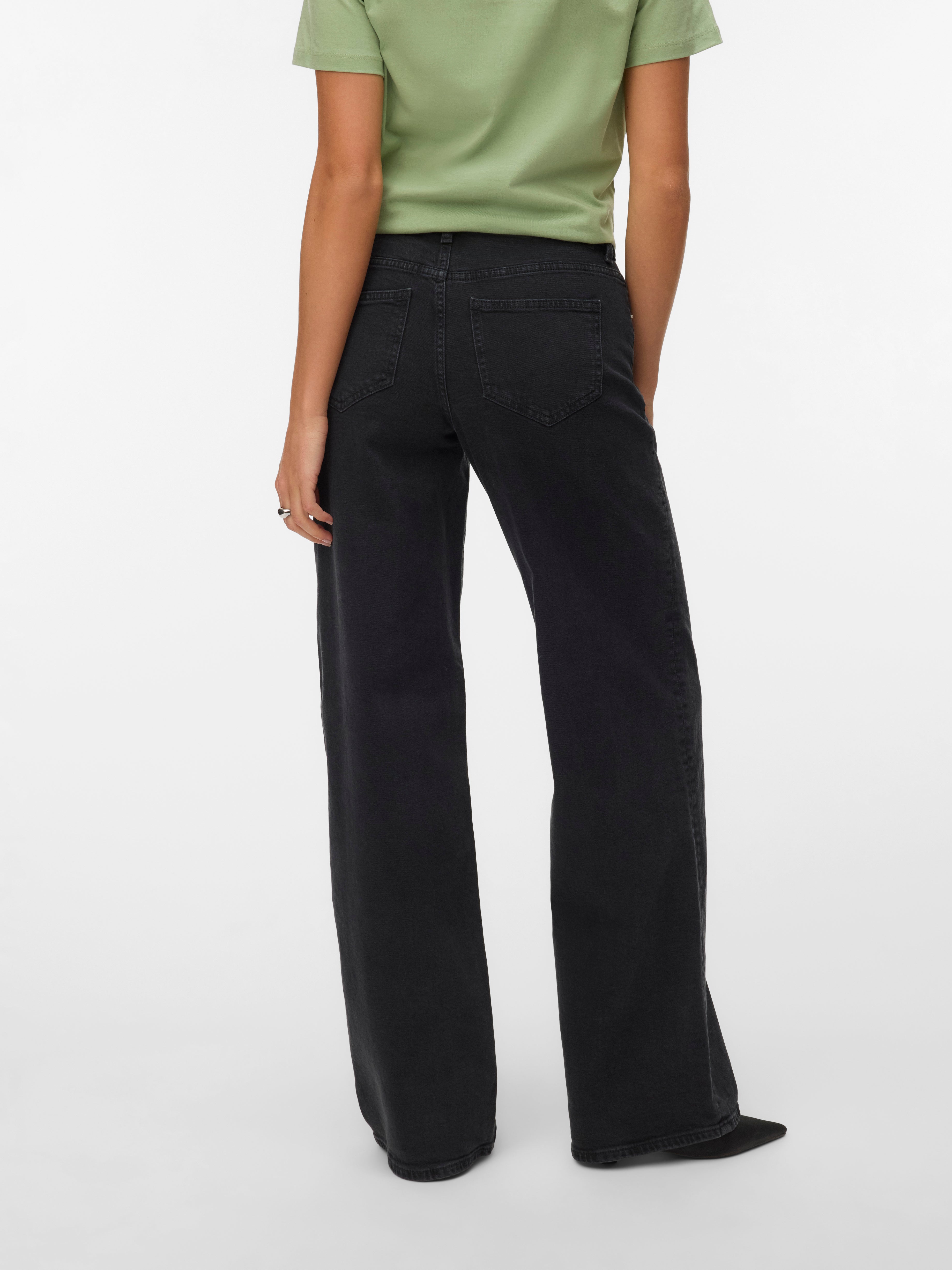VERO MODA® VMSANDIE-STRETCH Mid rise Wide Leg Fit Jeans
