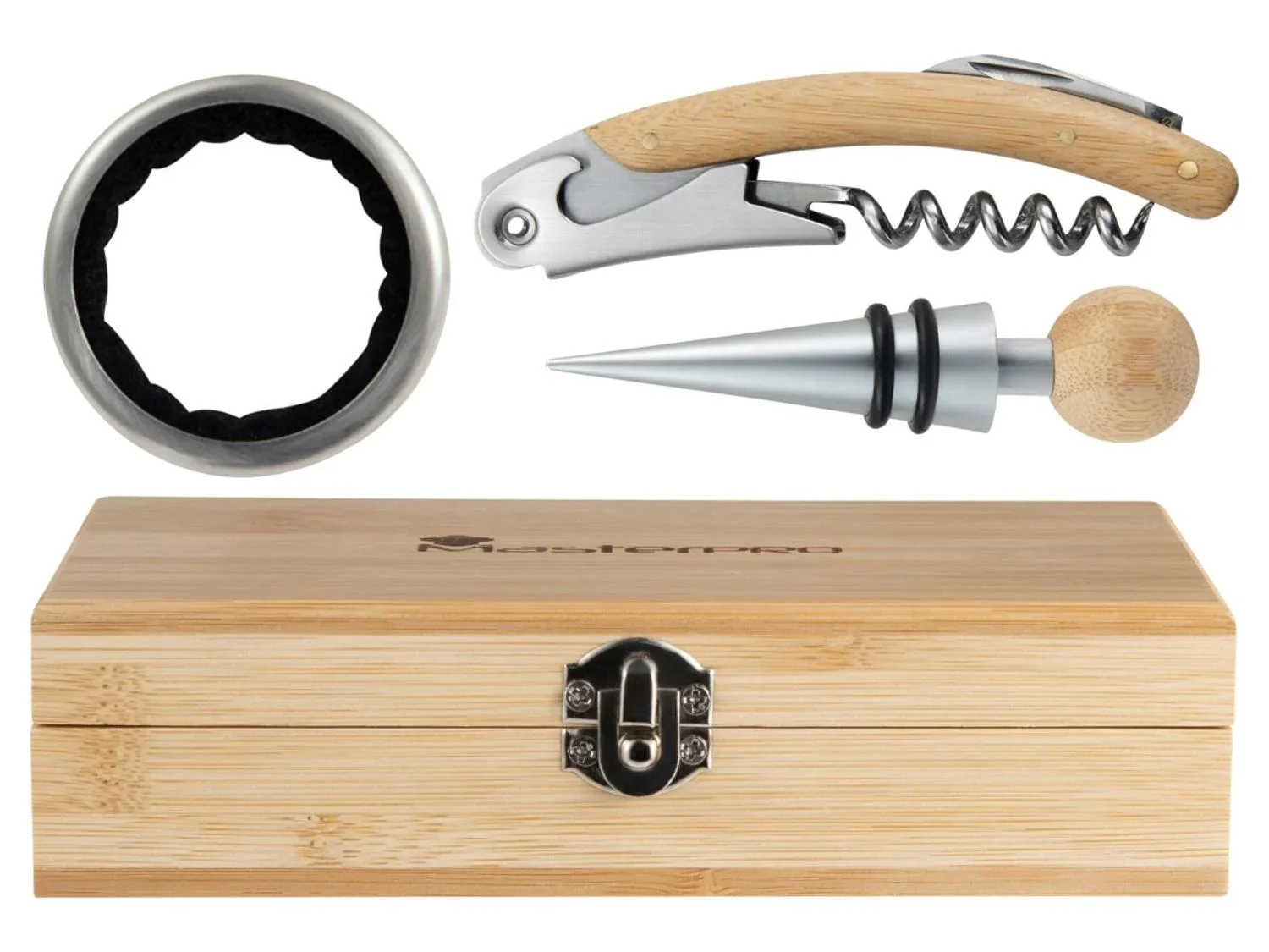 Masterpro Coffret  vin en bambou