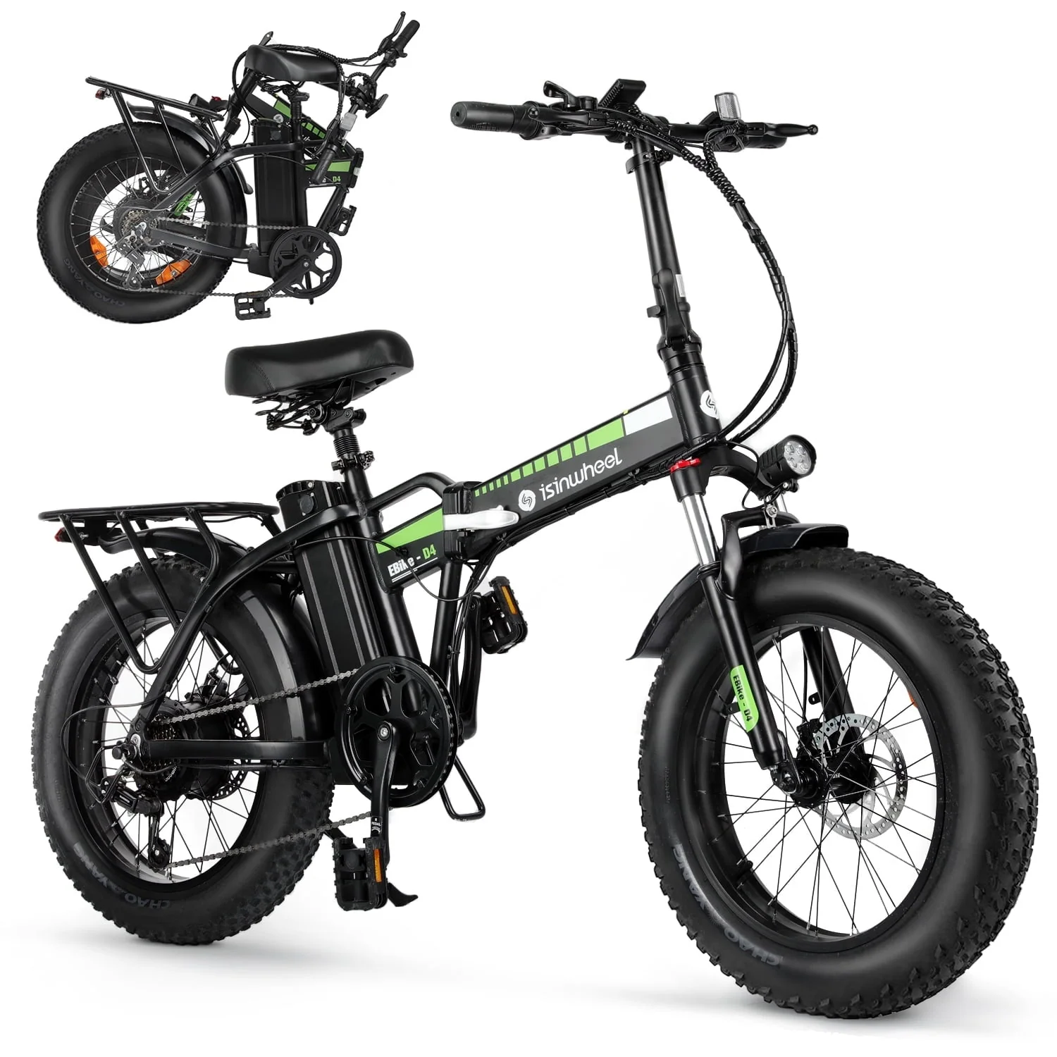 Isinwheel D4 Electric Bike for Adult, 20