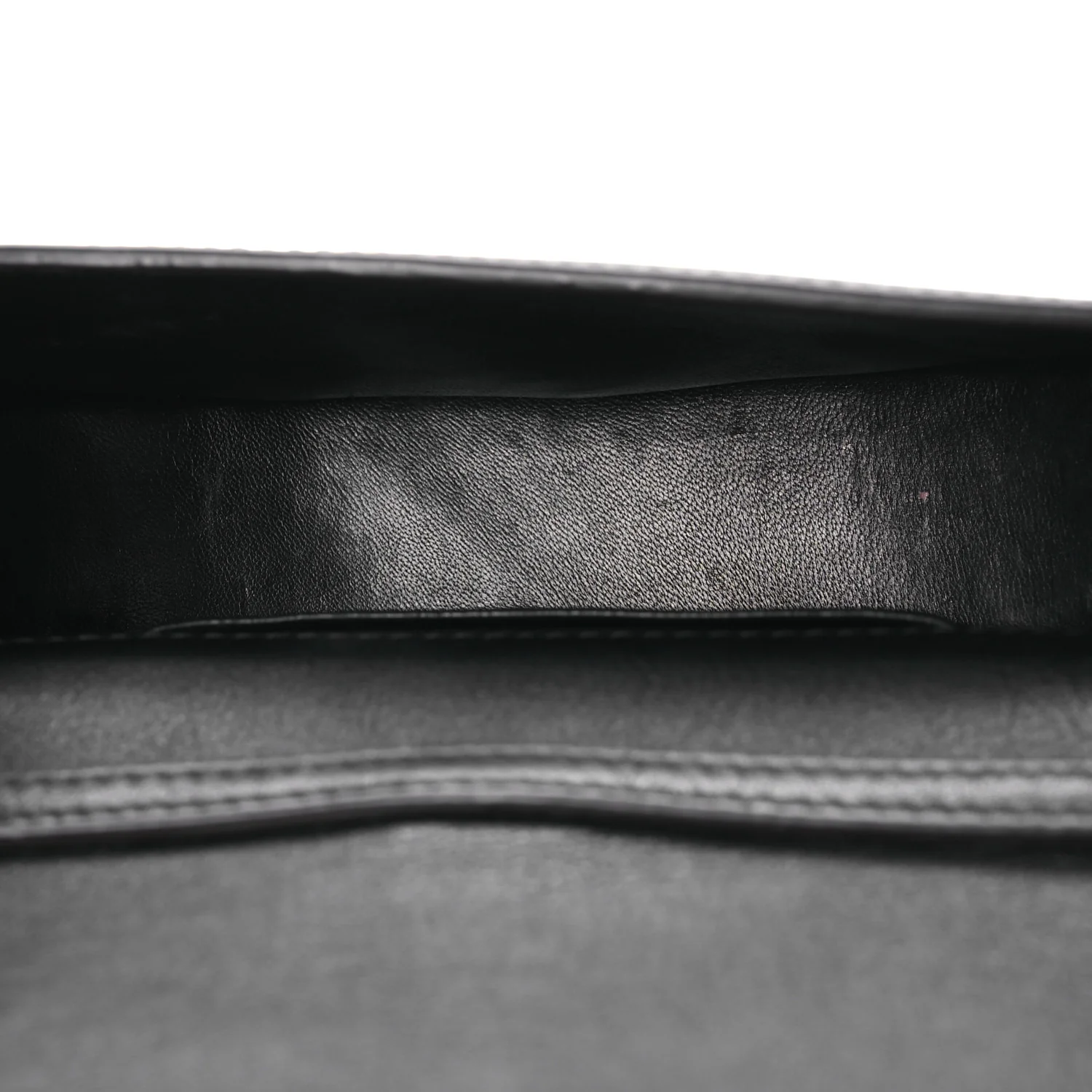 Calfskin Small Nile Bracelet Minaudiere Bag Black