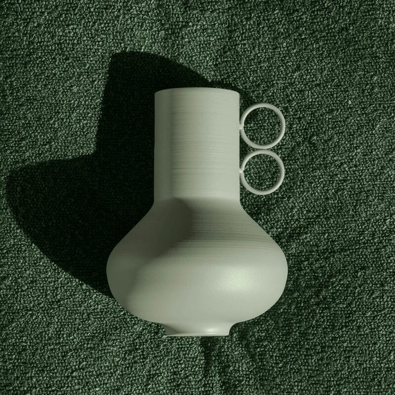 Loha vase 20 cm grønn