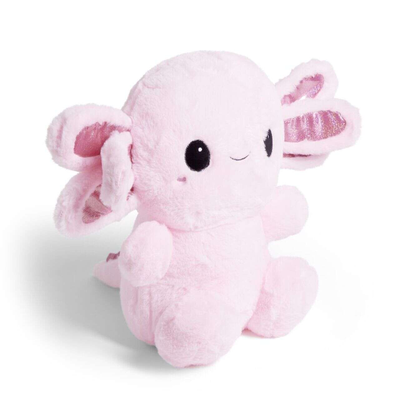 Peluche salamandre L35cm polyester rose