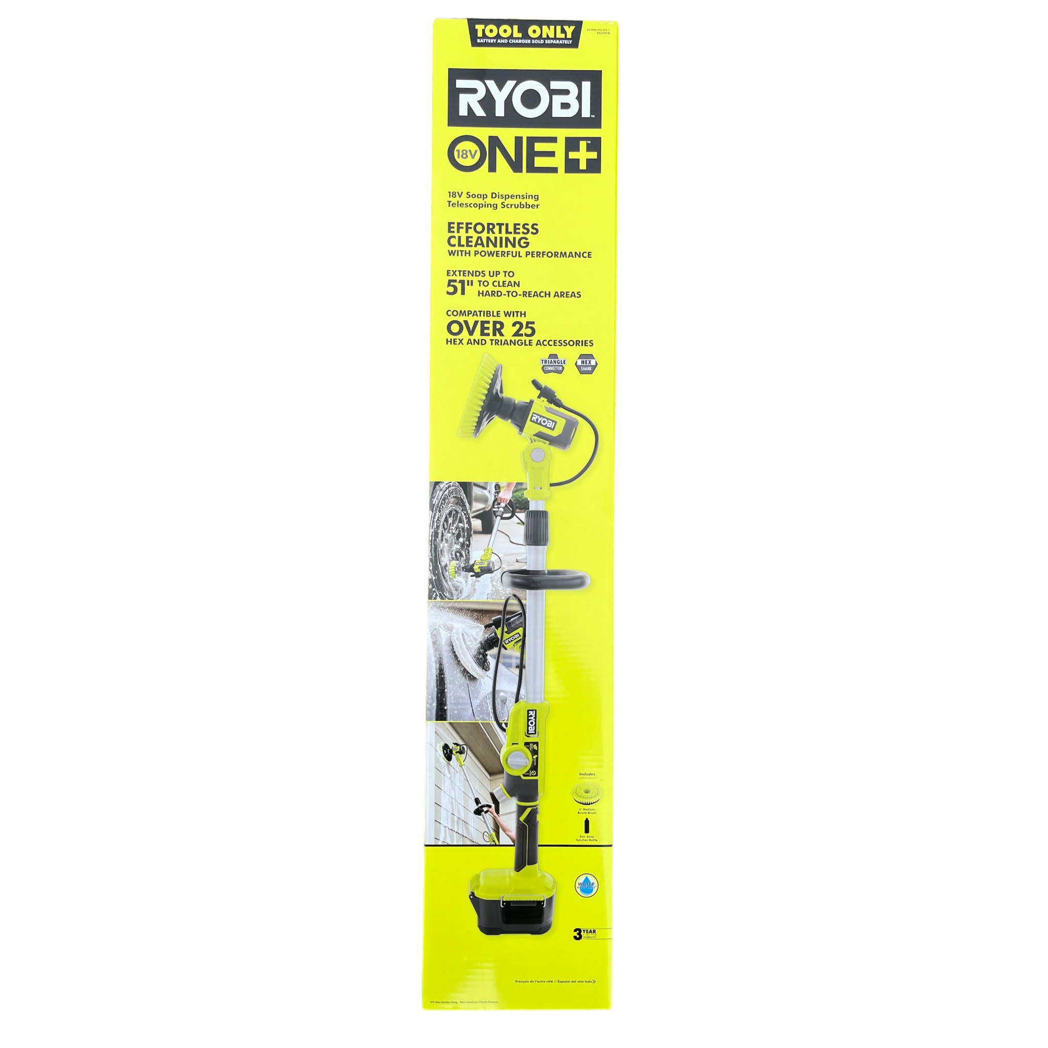 Ryobi ONE+ 18V Cordless Soap Dispensing Scrubber (Tool Only)