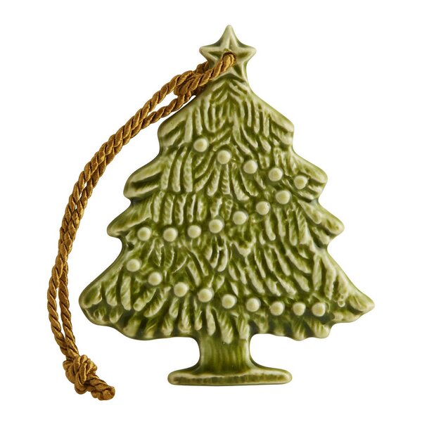 Juleornament juletre 9 cm grønn
