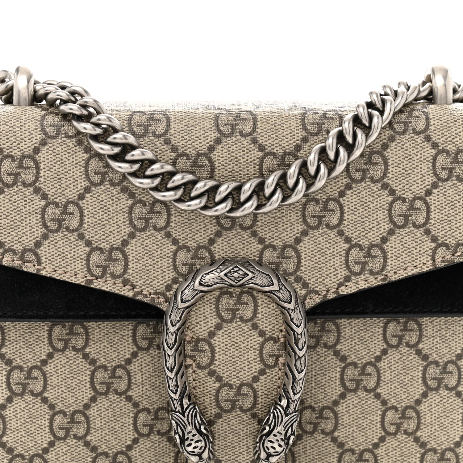 GG Supreme Monogram Mini Dionysus Shoulder Bag Black