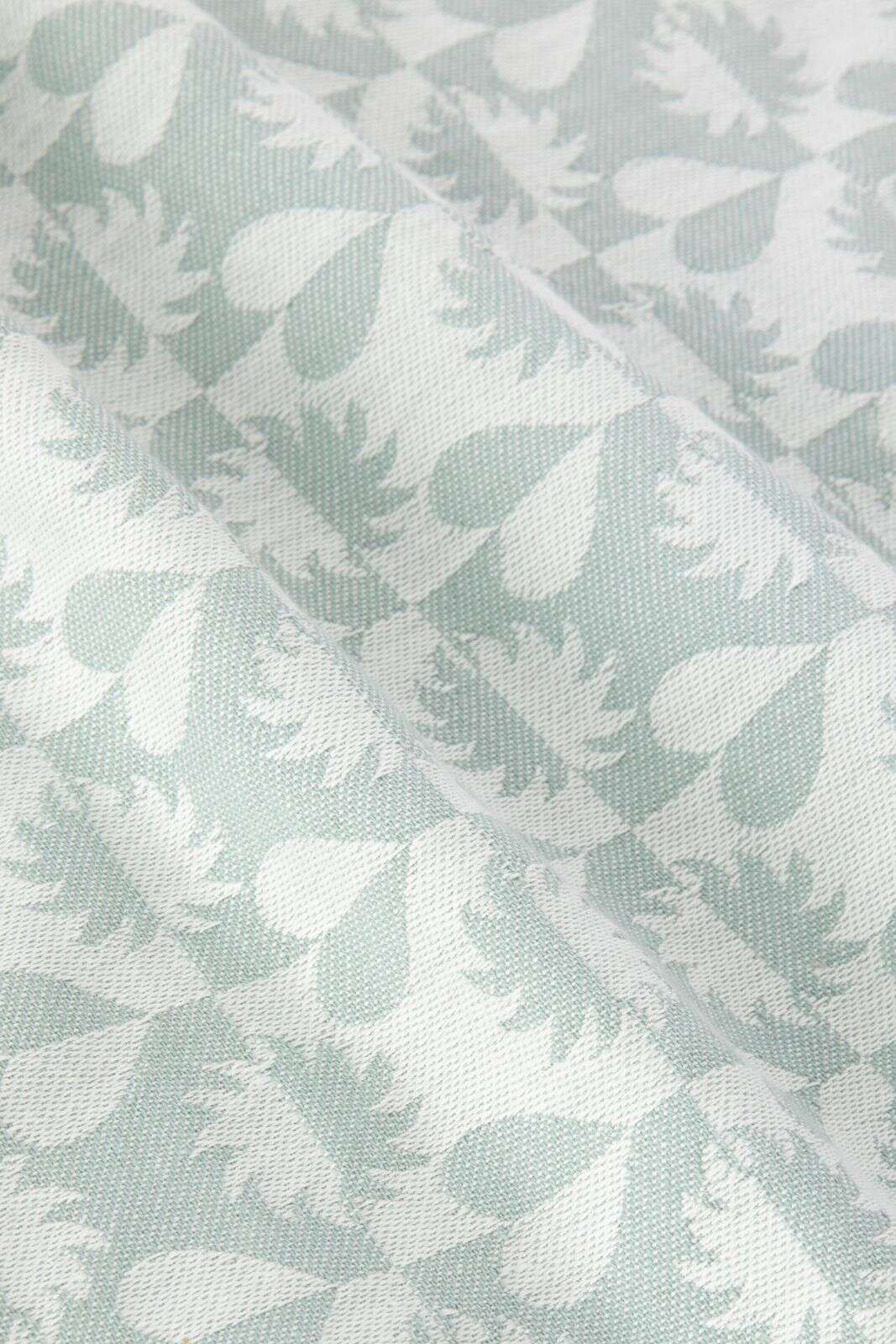 Lichtblauwe handdoek en theedoek