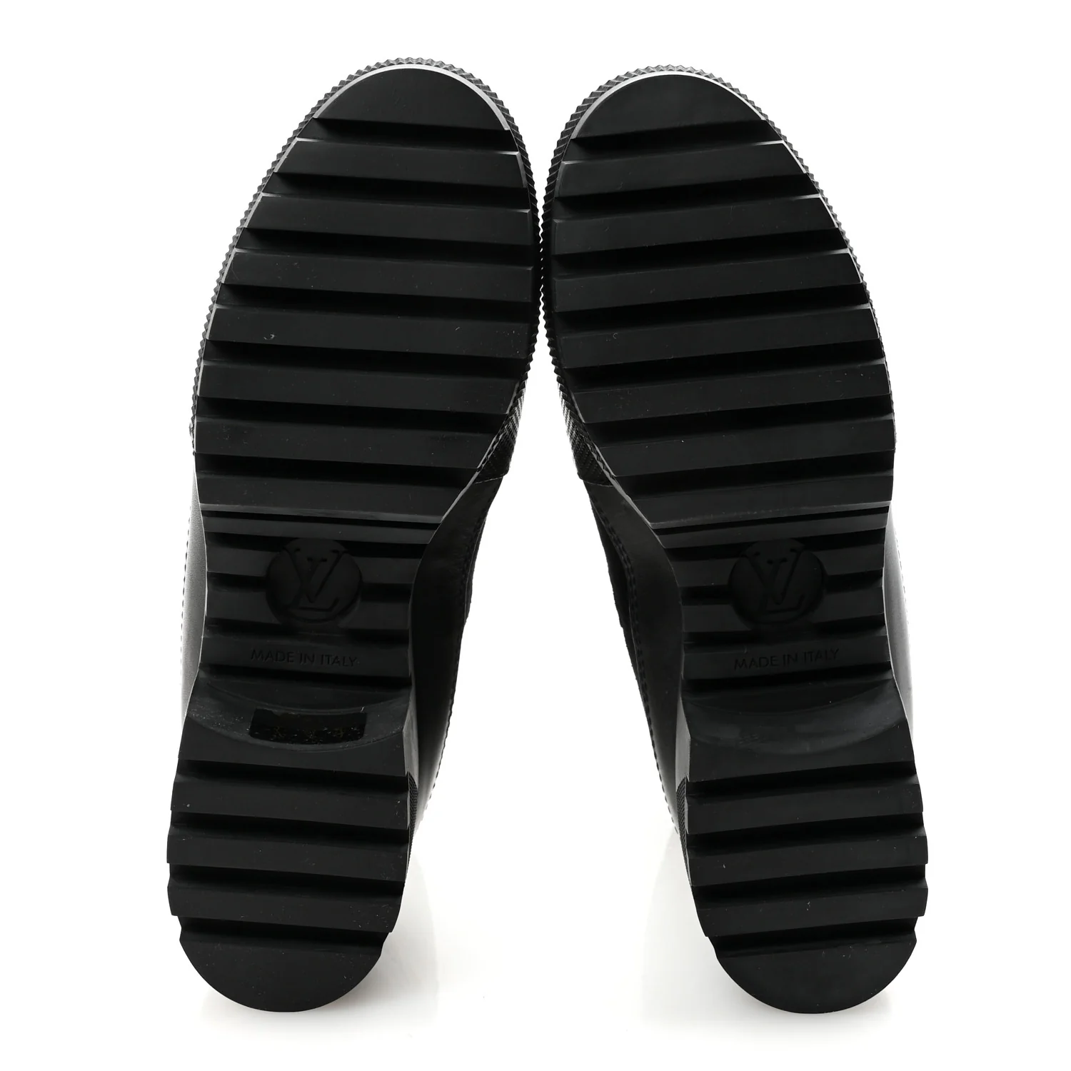 Suede Monogram Laureate Platform Desert Boots 37 Kaki Black