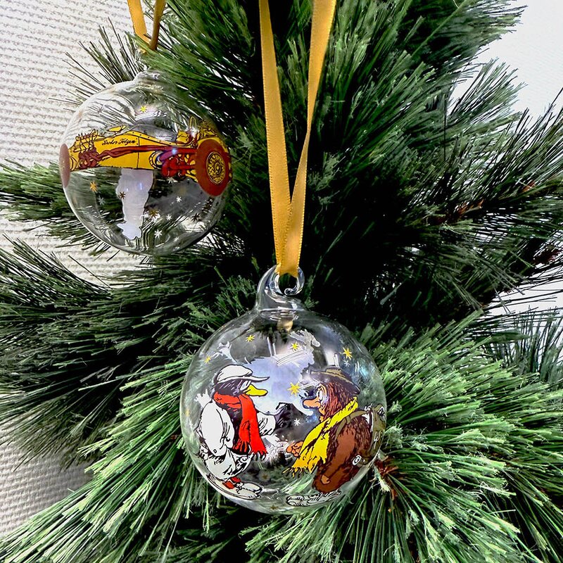 Flåklypa julekule 8 cm Samtalen