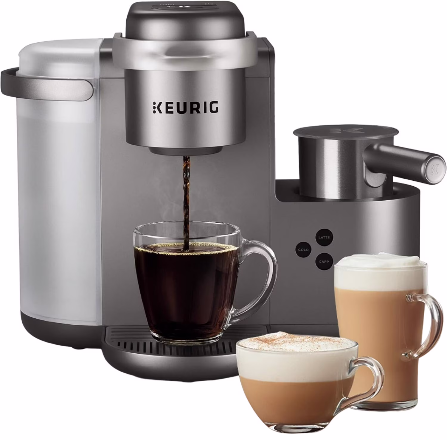 Keurig K - Cafe Special Edition Single - Serve Programmable Energy Efficient Button Controls K - Cup Pod Coffee, Latte, and Cappuccino Maker (Nickel)