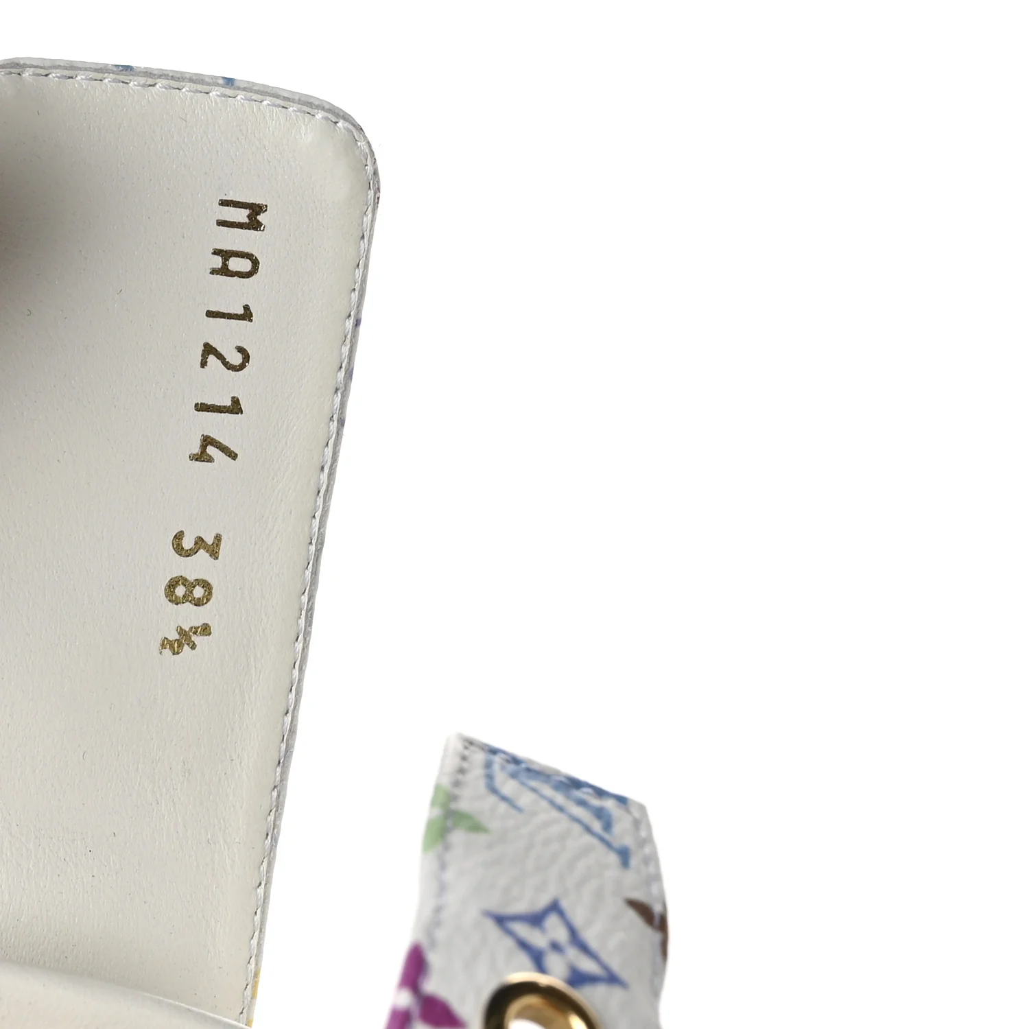 LV X TM Monogram Multicolor Bom Dia Comfort Mule Sandals 38.5 White
