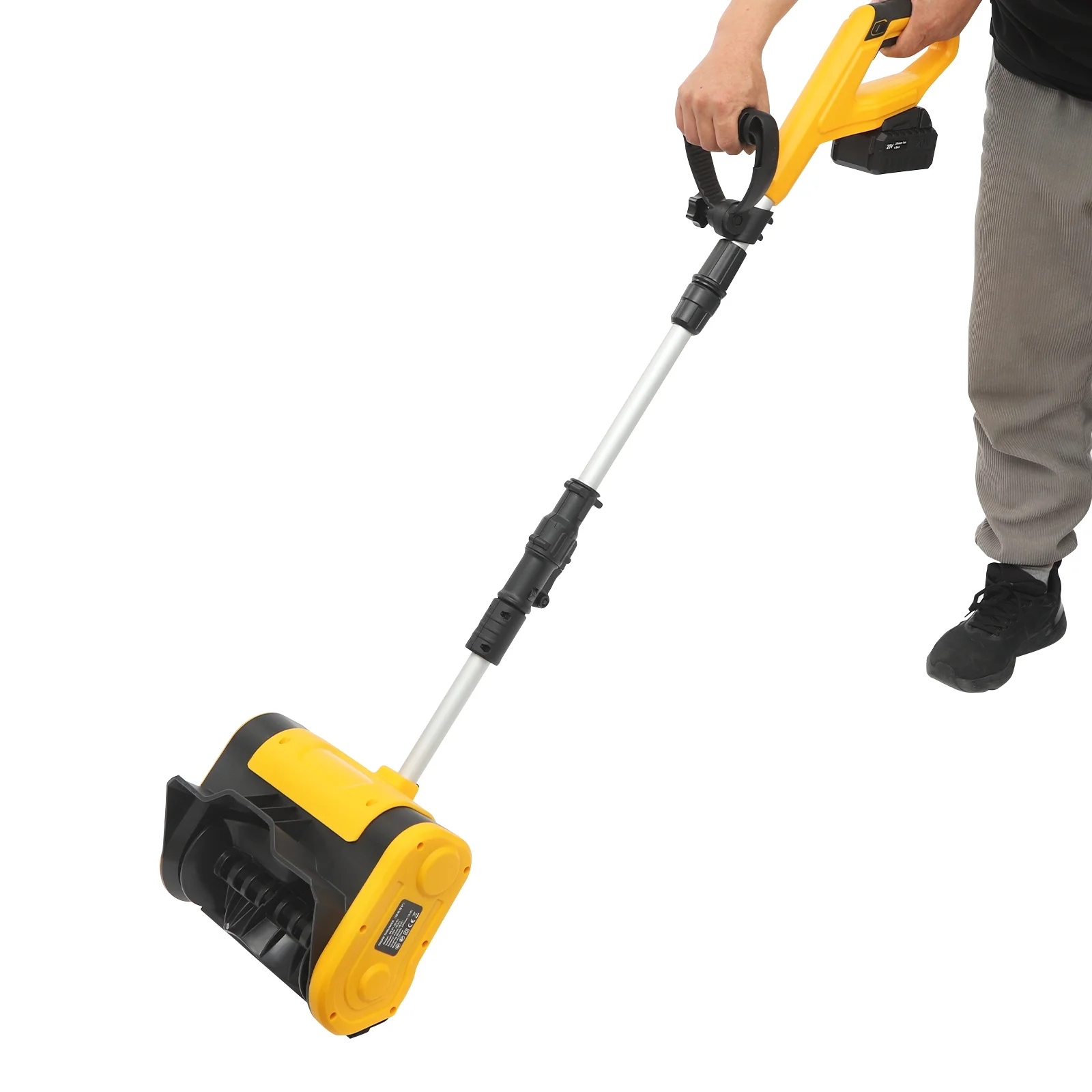 Cordless Snow Shovel, 1200W Cordless Snow Blower, 20V 27in Electric Snow Shovel with 26ft Throwing Distance, Electric Snow Shovel Cordless, Lasting 1hour Work - Image 4