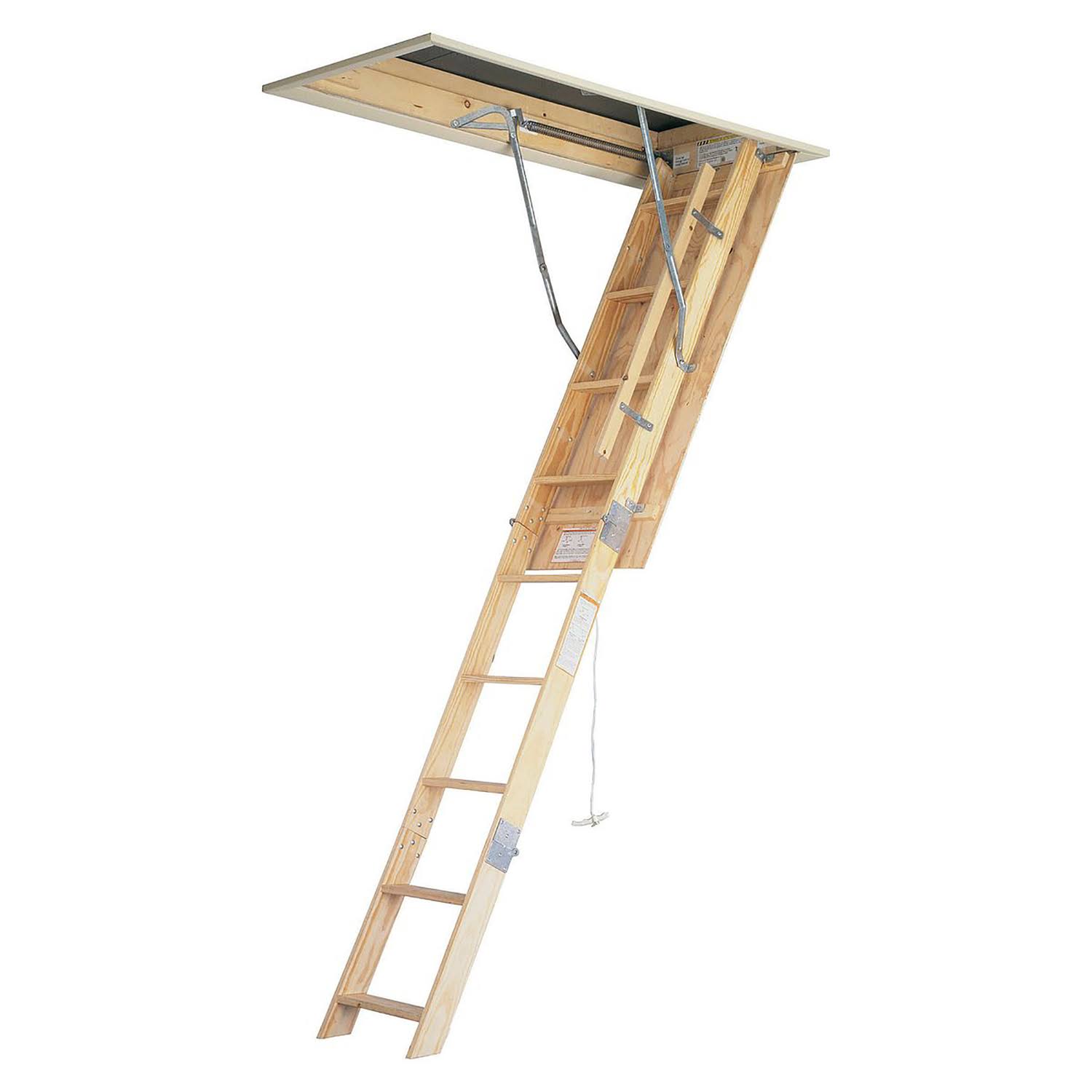 Werner 8' Ceiling Wood Attic Ladder - 25