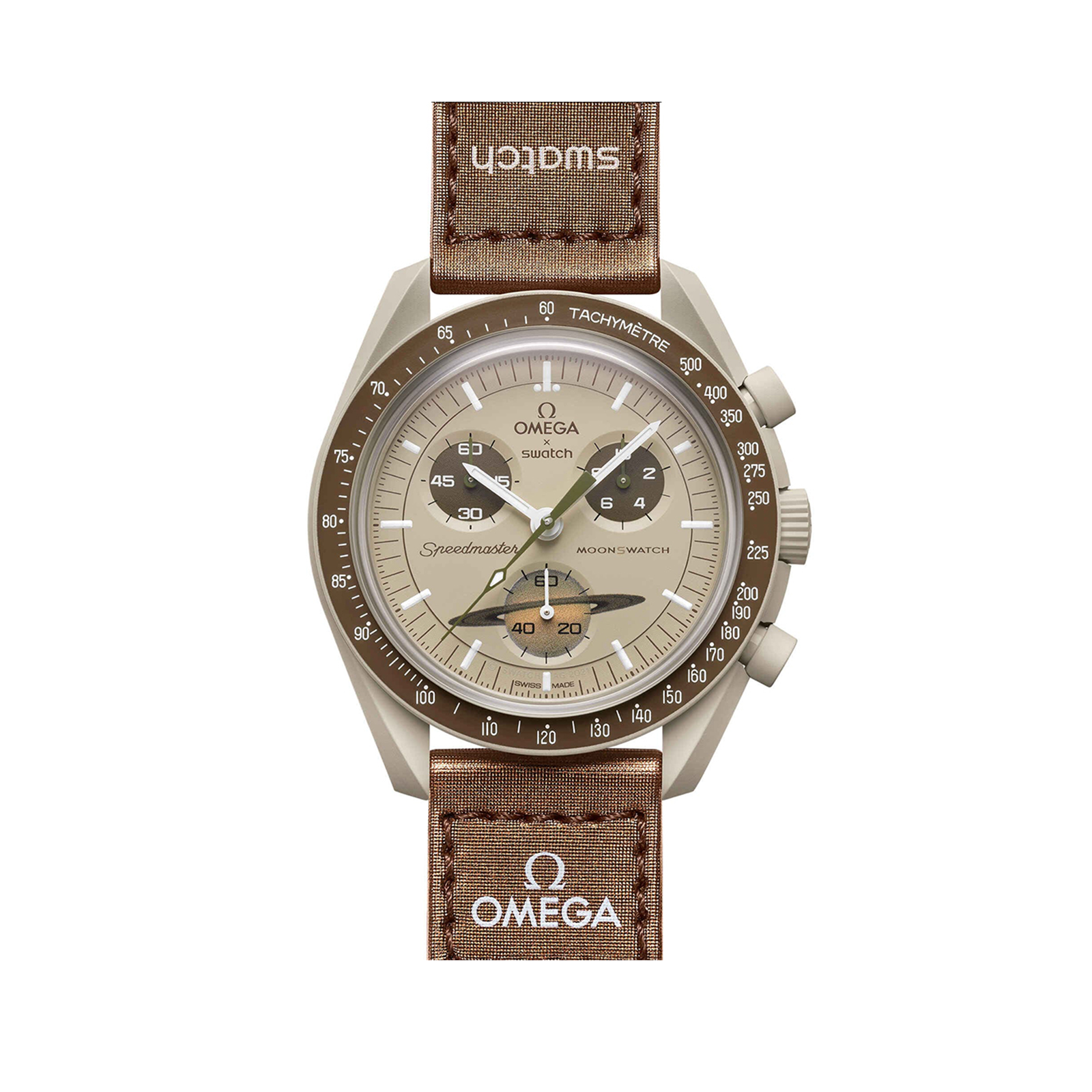 [Super Clone]Swatch x Omega SO33T100 Bioceramic Moonswatch Mission to Saturn
