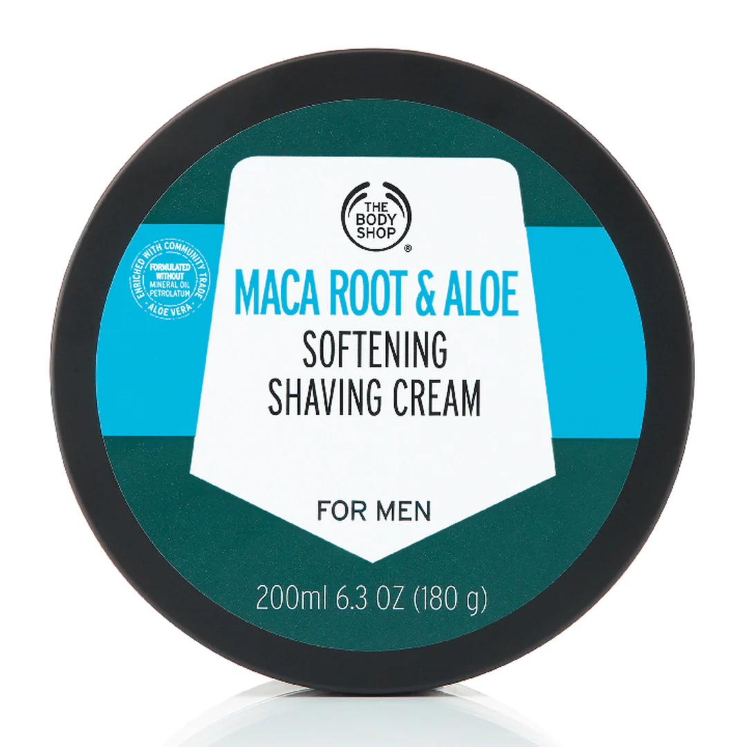 Maca Root and Aloe Softening Shaving Cream For Men