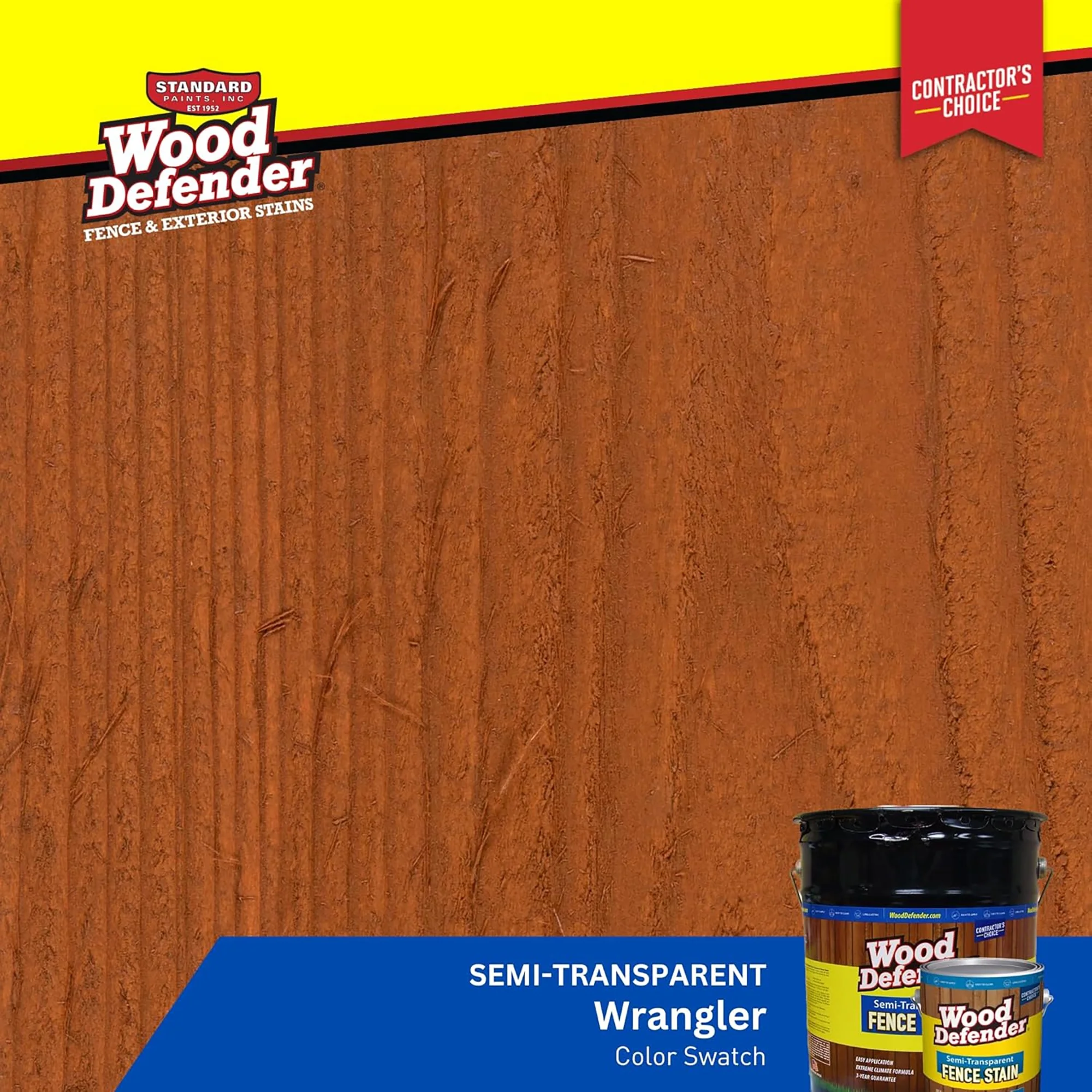 Wood Defender Semi - Transparent Fence Stain WRANGLER 5 - Gallon