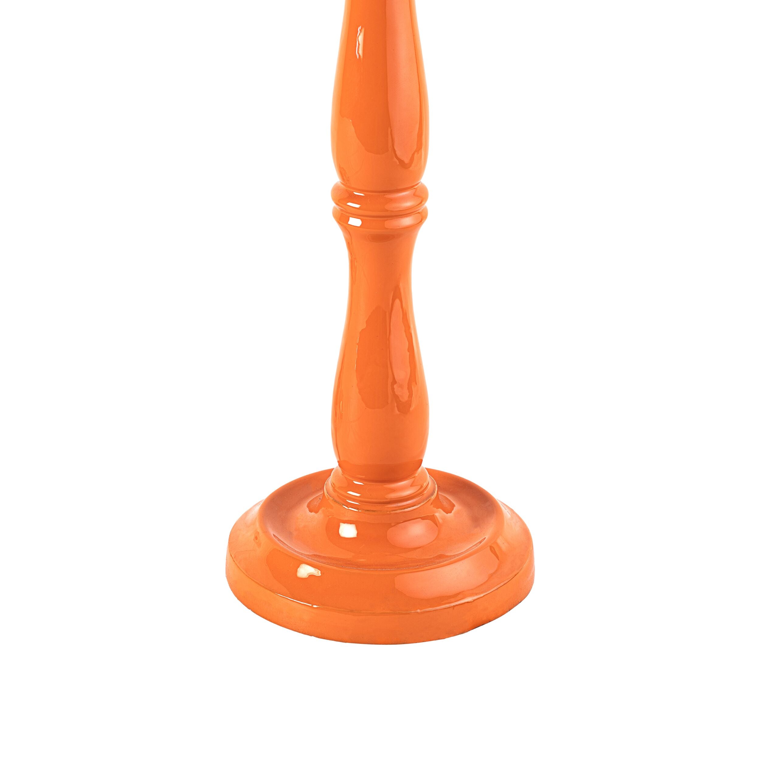 Windsor Wooden Table Burnt Orange Base Only 14x28cm