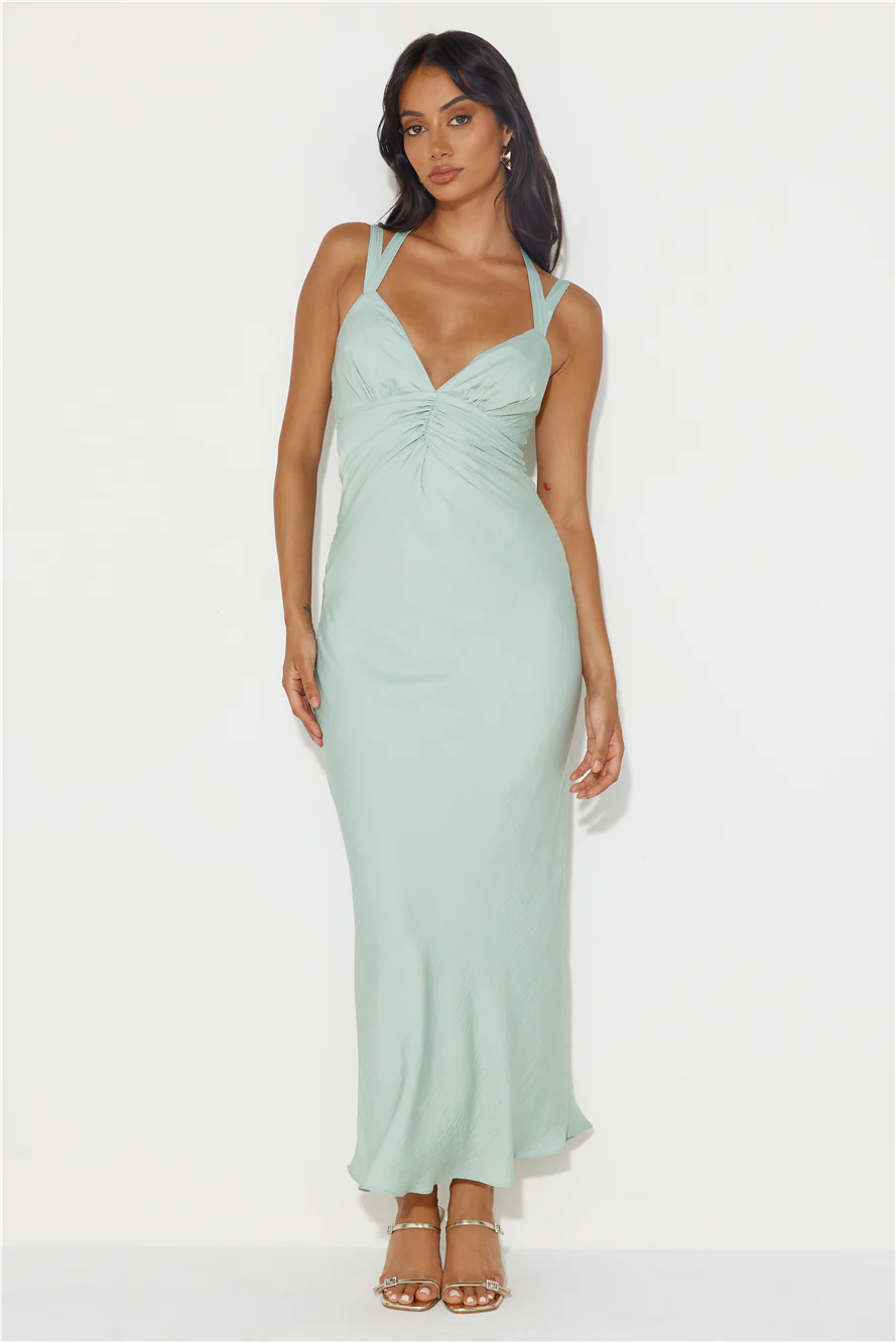 Level Up Maxi Dress Sage