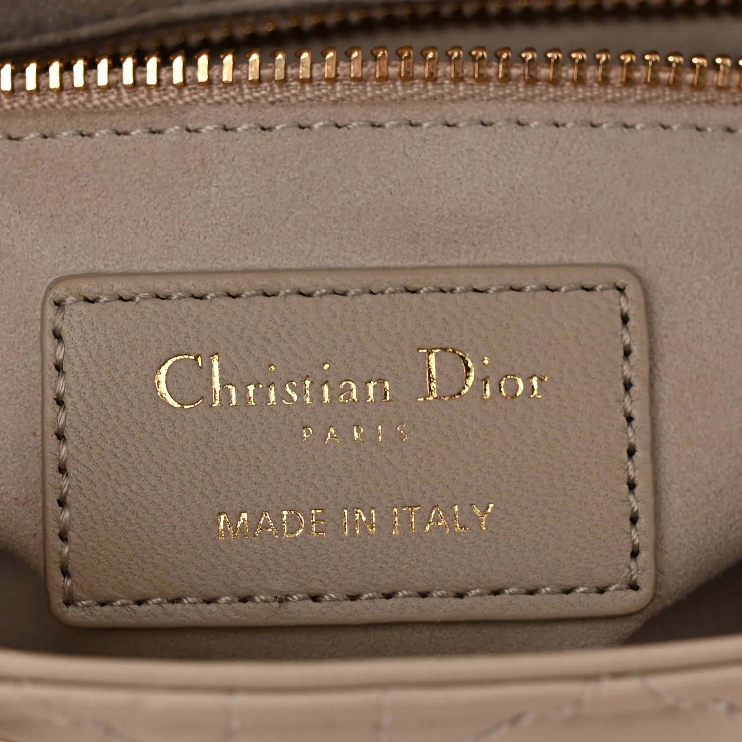 Lambskin Cannage Small My ABCDior Lady Dior Hazelnut