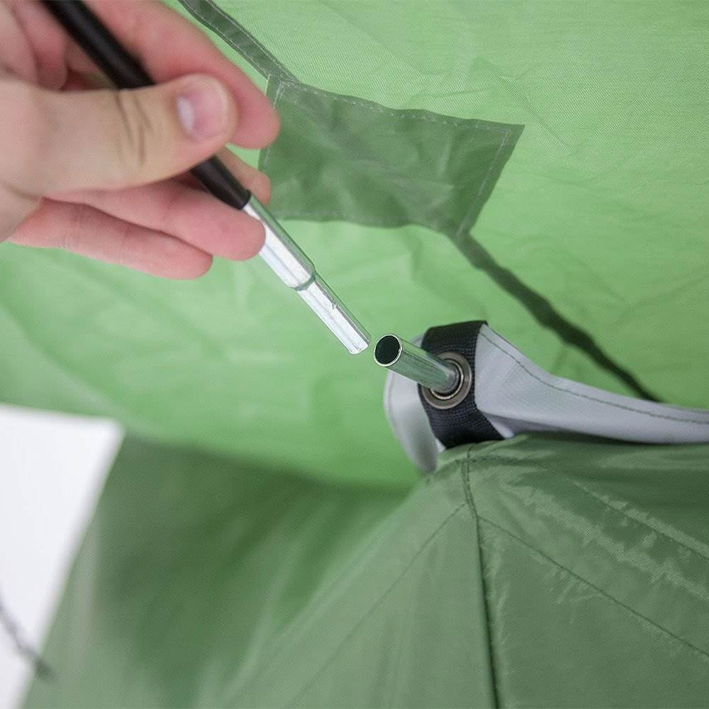 Tents T4 8' Heavy Duty Pop Up Hub 4 Person Outdoor Camping Tent, Green - Image 4