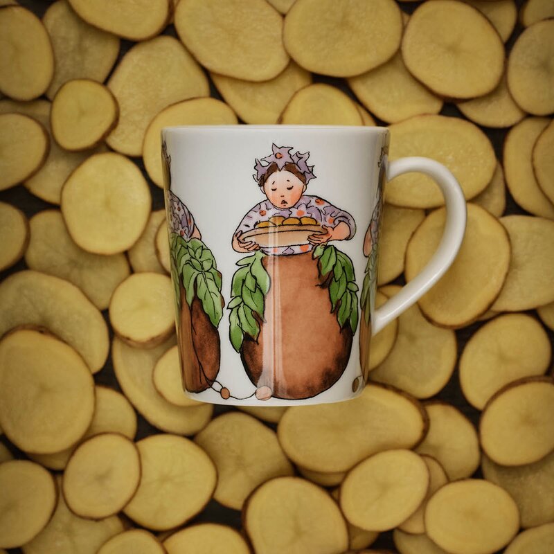 Elsa Beskow krus m/håndtak 28 cl Mrs Potato