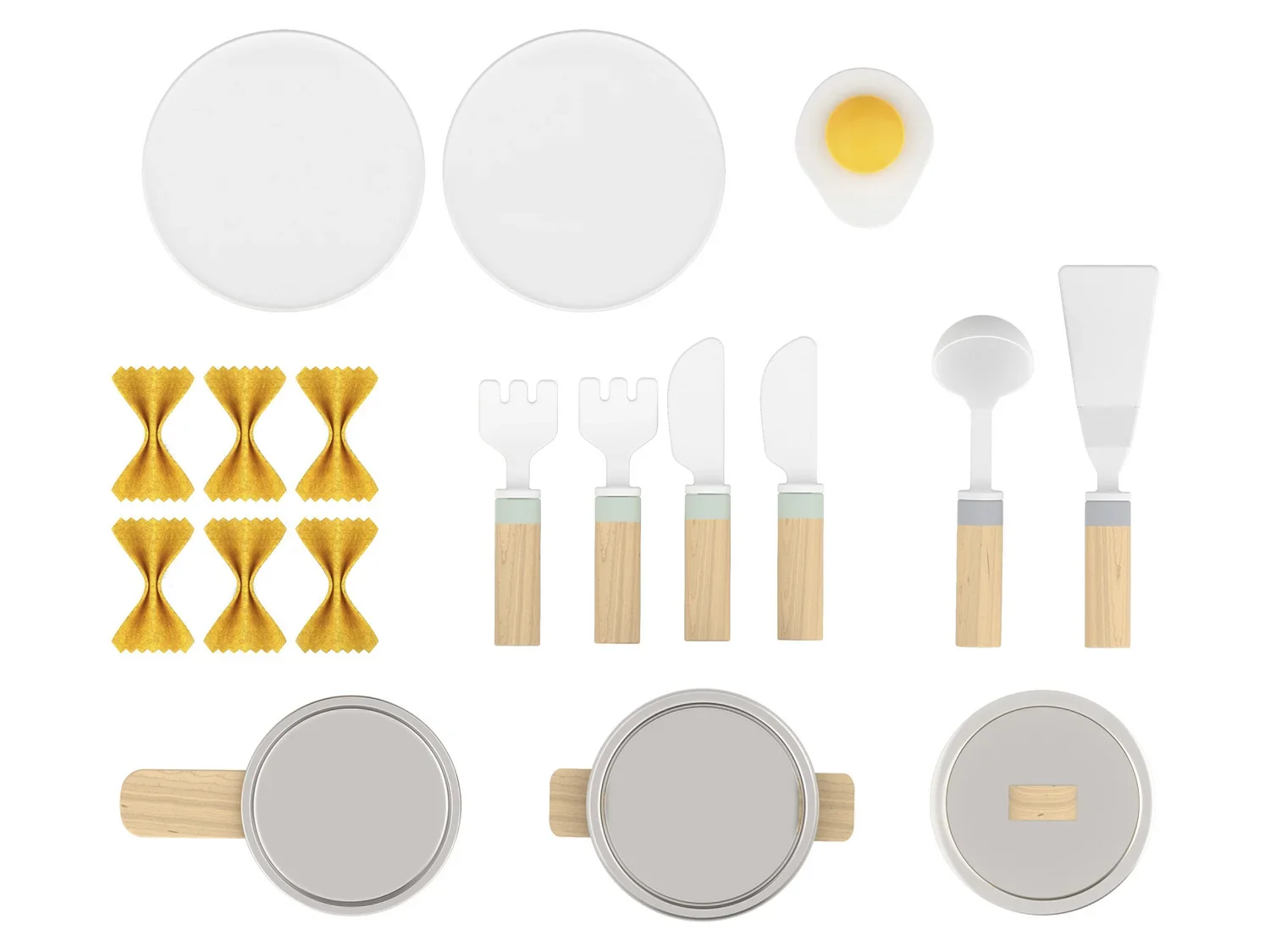 Playtive Set d'accessoires de cuisine en bois