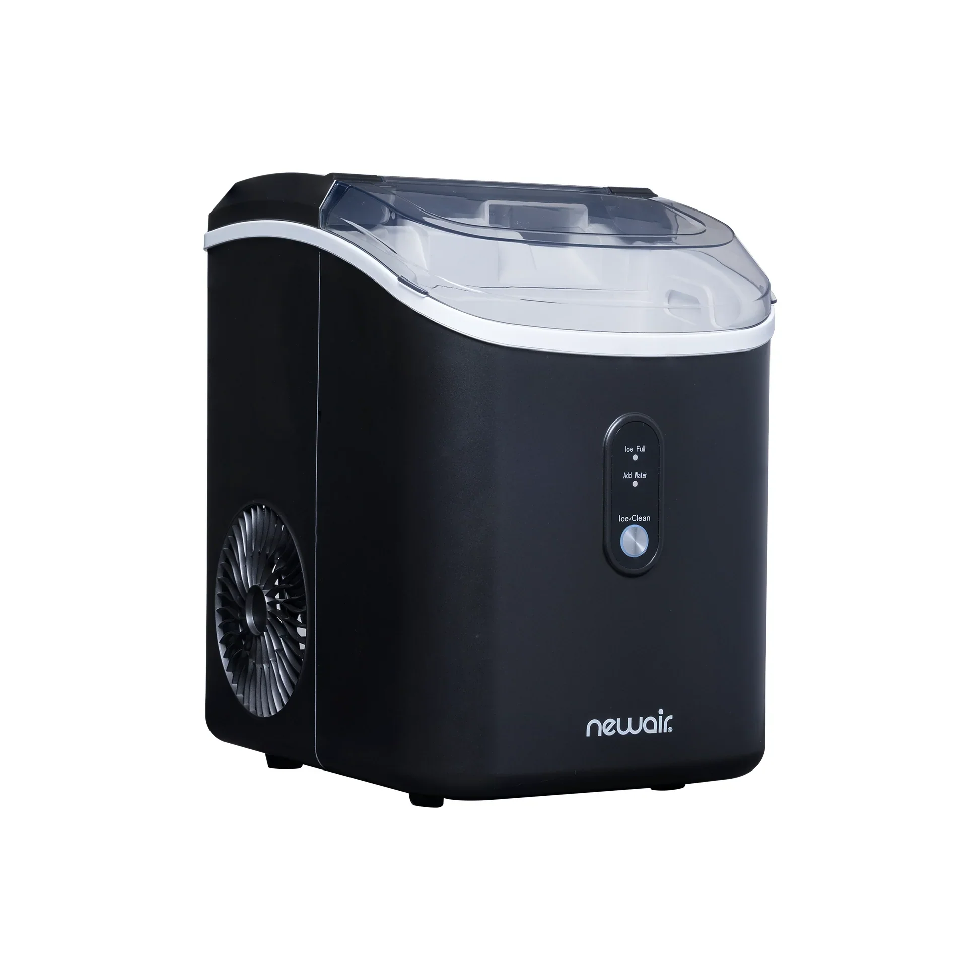 Newair Countertop Nugget Ice Maker in Matte Black or Stainless Steel, 26 lbs/Day