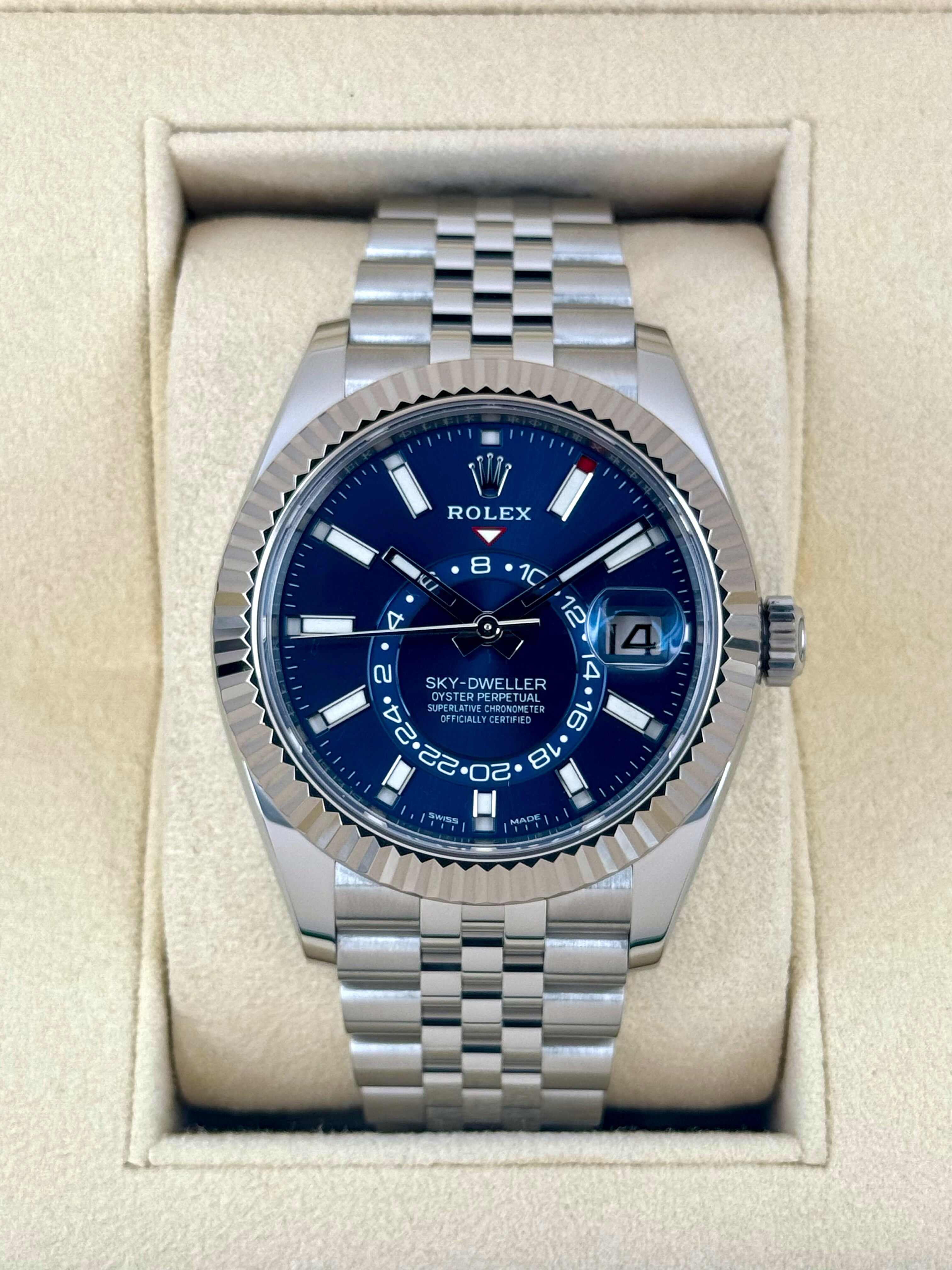 2022 スカイドゥエラー 42mm 326934 ステンレススティール ジュビリー ブルーダイヤルRolex
