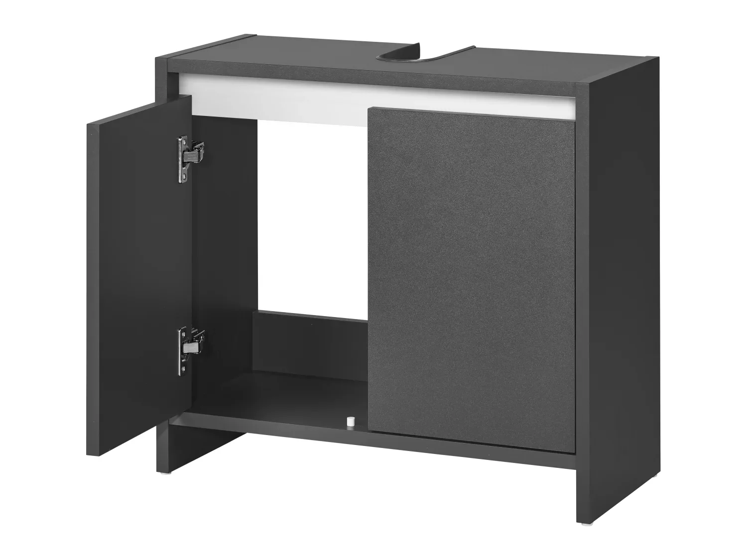 LIVARNO home Meuble sous-vasque Oslo, 60 x 55 x 28 cm, noir