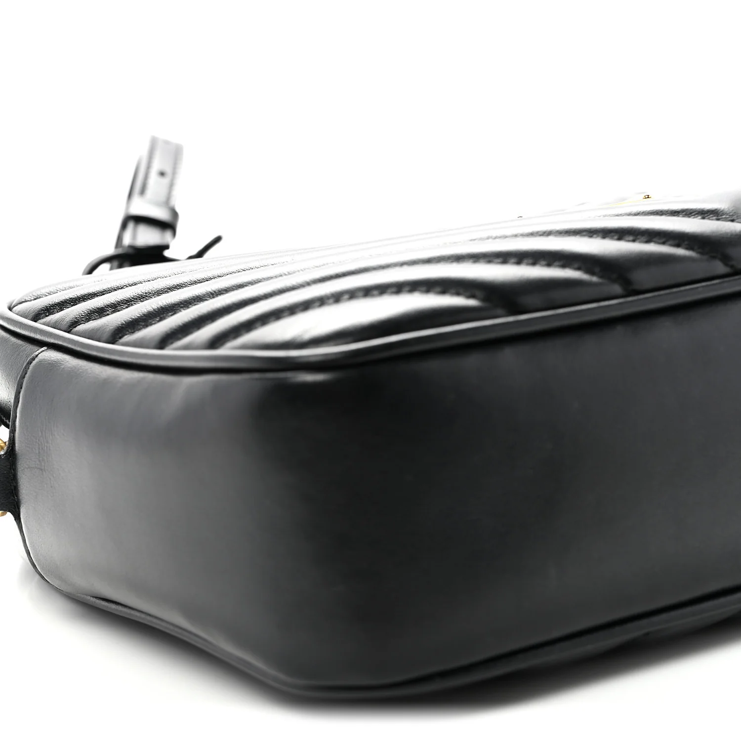 Calfskin Matelasse Monogram Lou Camera Bag Black
