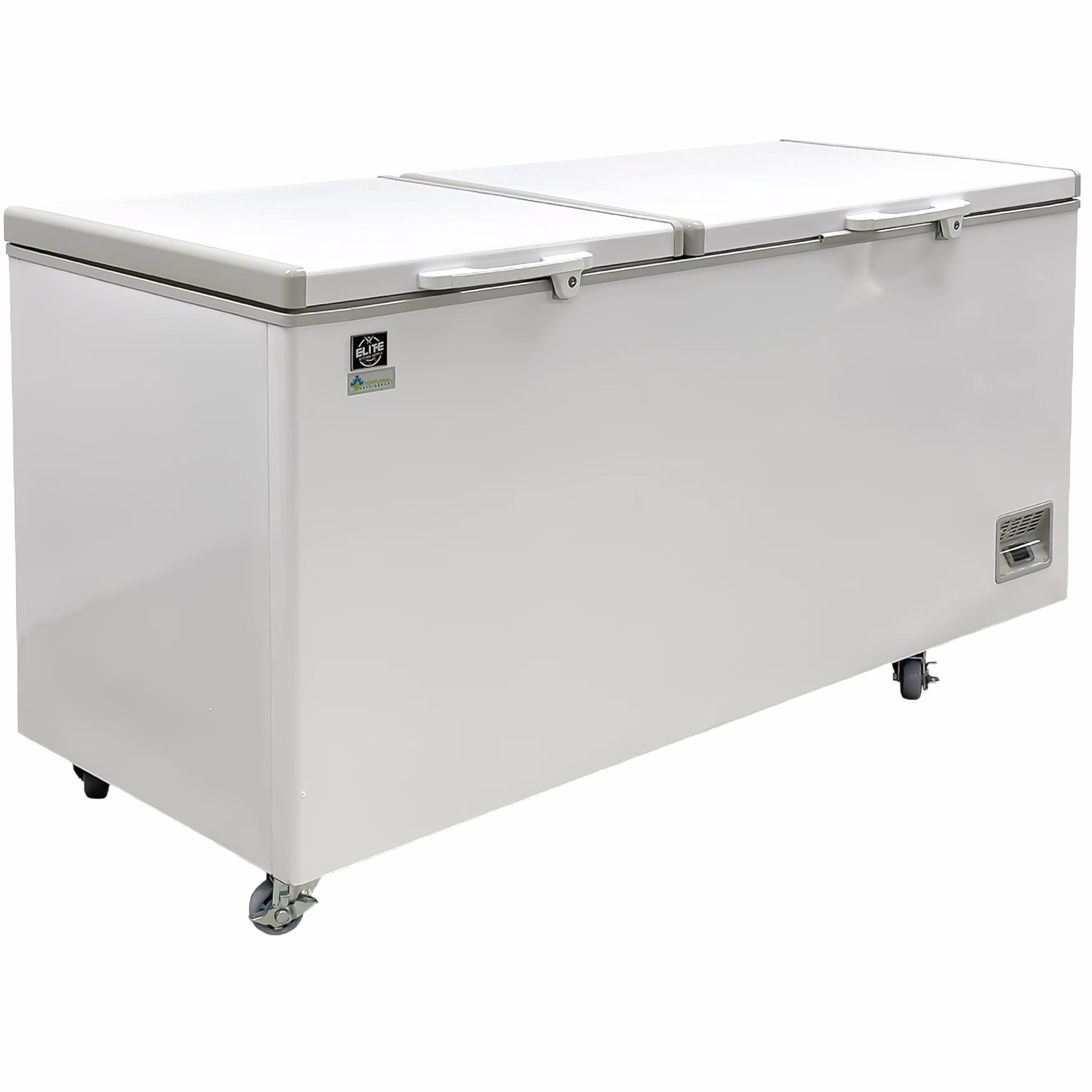 72 Commercial Chest Freezer - 620 L (18 Cu. Ft.) Capacity, Dual Hinged Lids, Digital Temperature Control