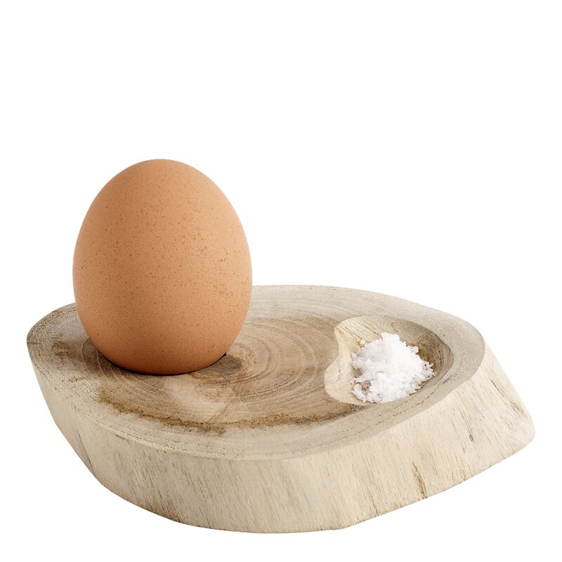 Organic eggeglass 4 stk teak