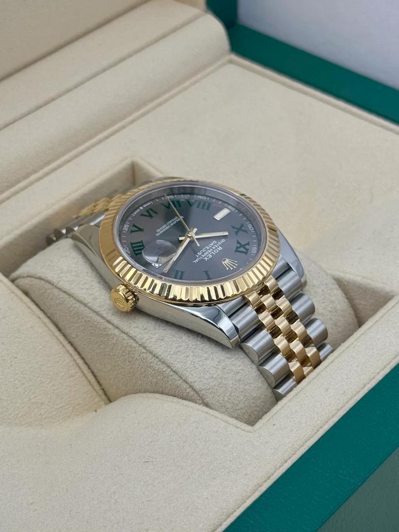 [Super Clone]RLX  Datejust 41mm Two-Tone Yellow Gold Fluted Bezel 