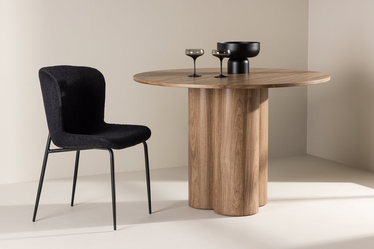 Rebellenclub Grenaa Eetkamertafel - ø110cm - Lichtbruin