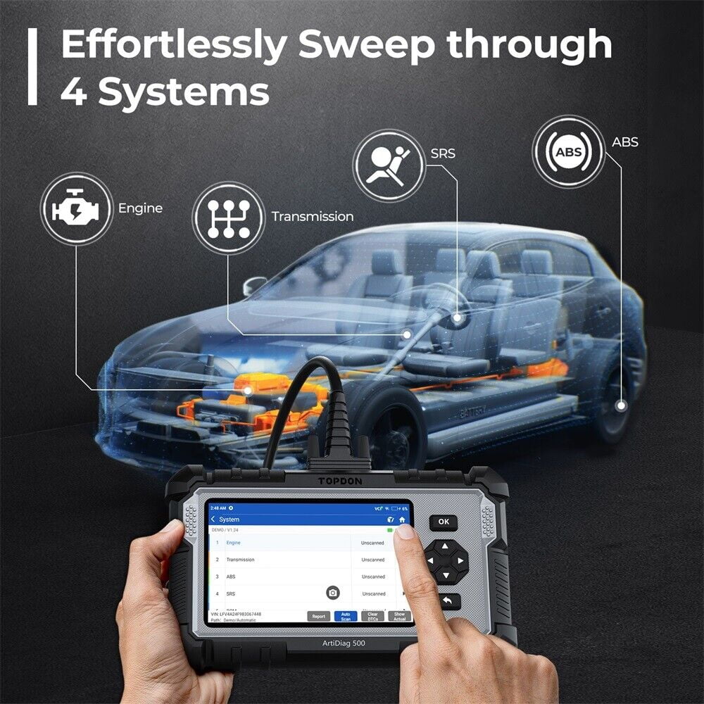 OBD2 Scanner ArtiDiag500 Car Diagnostic Scanner Engine ABS SRS Transmission CAN Diagnostic Full OBD2 Test - Image 2