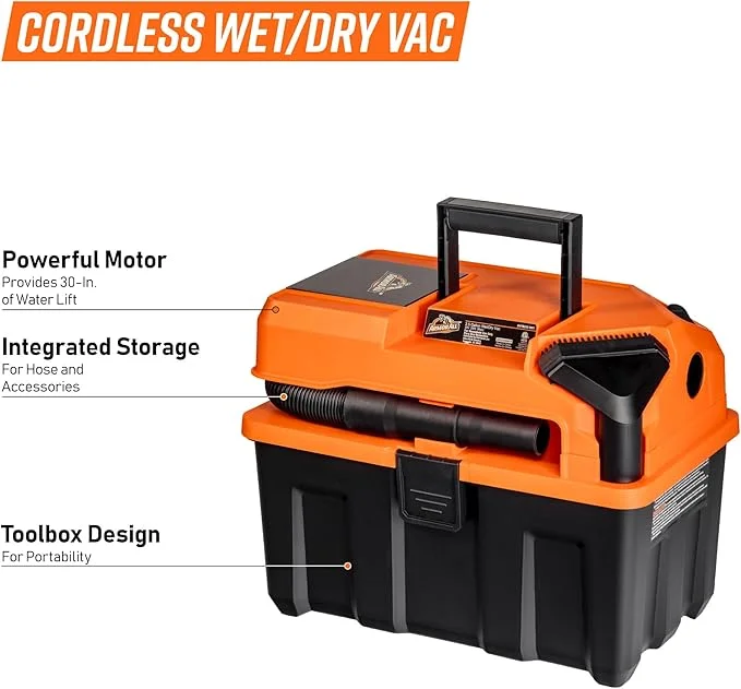 Armor All 2.5-Gallon 20V Cordless Wet Dry Vacuum �C DVTB202 0902