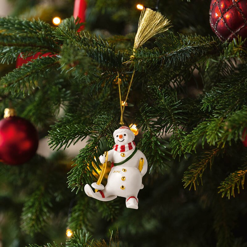 Christmas Classic ornament snømann 2026 gull