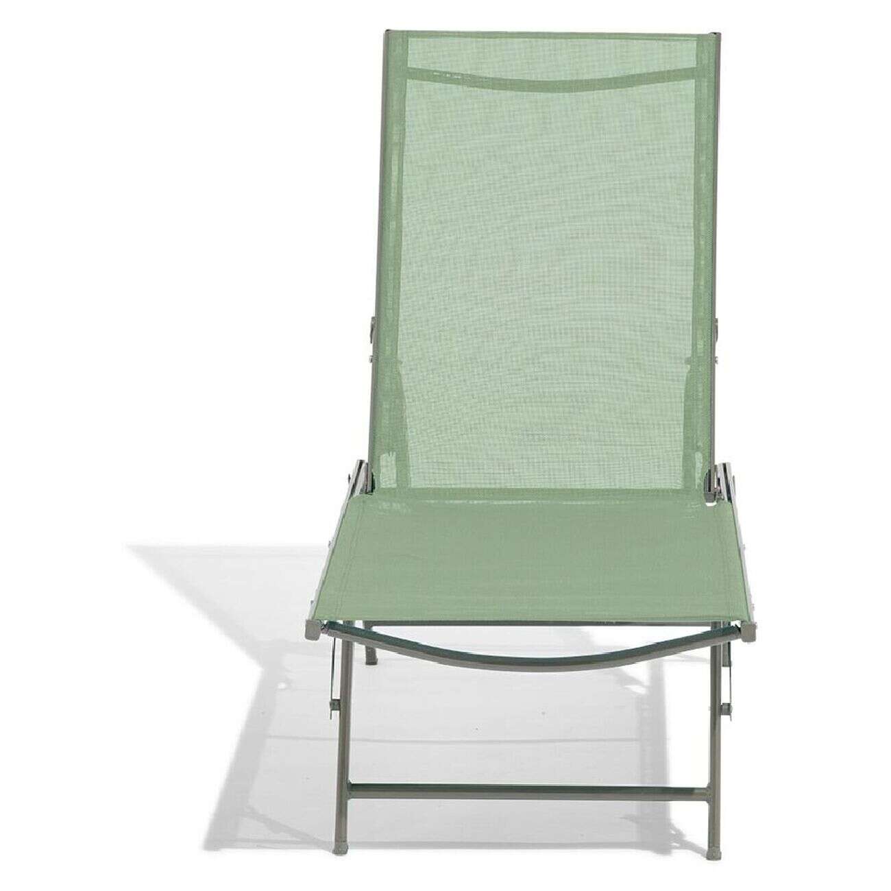 Bain de soleil Dream 5 positions vert 181x.55xH33/90.5cm