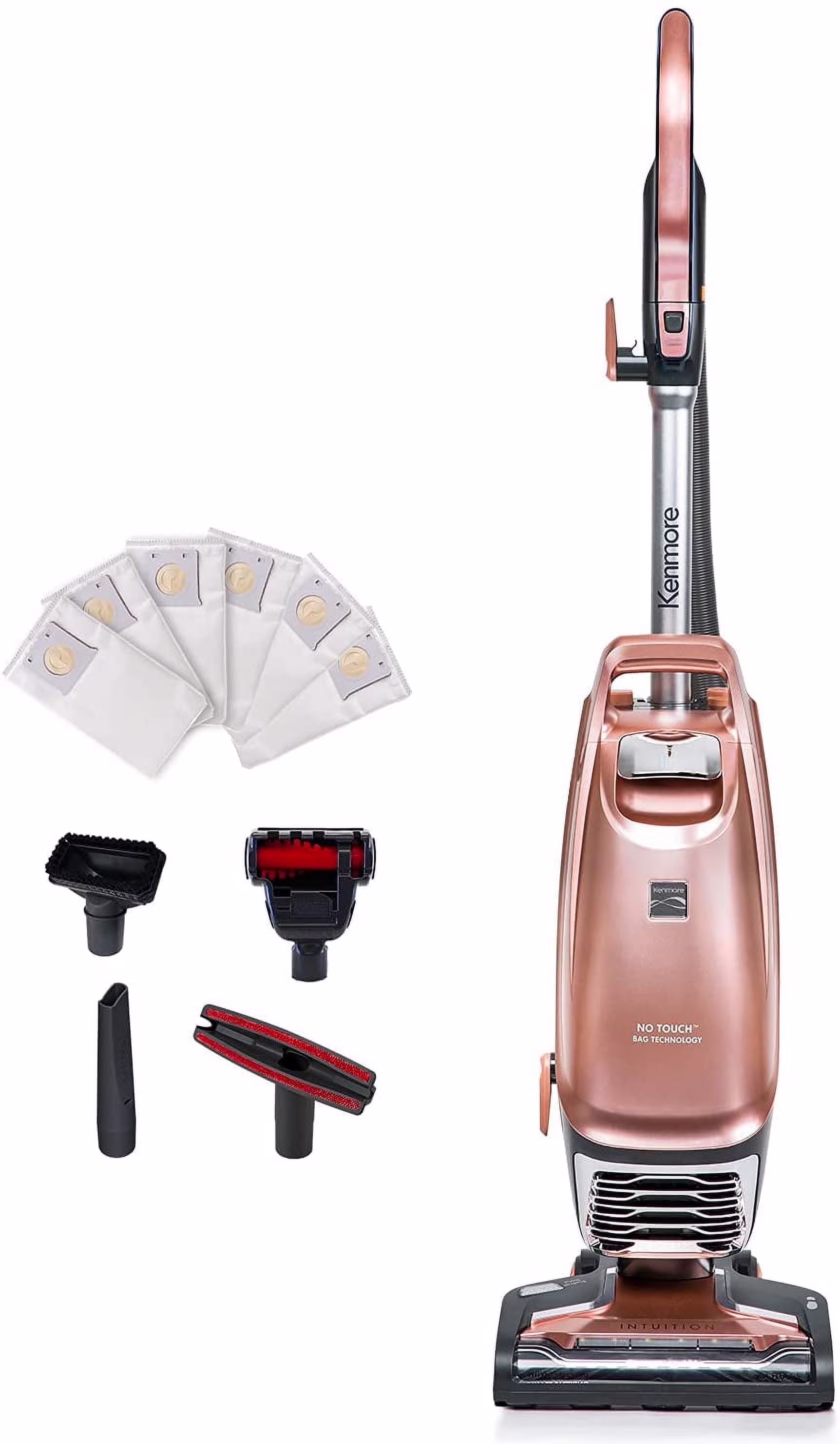 BU4050 Intuition Bagged Upright Vacuum Cleaner for Carpet, Hard Floor, Rose Gold