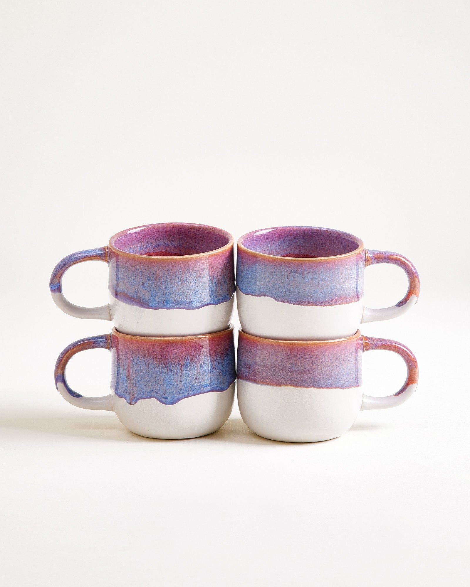 COIMBRA - SMALL MUG PURPLE SET OF 4