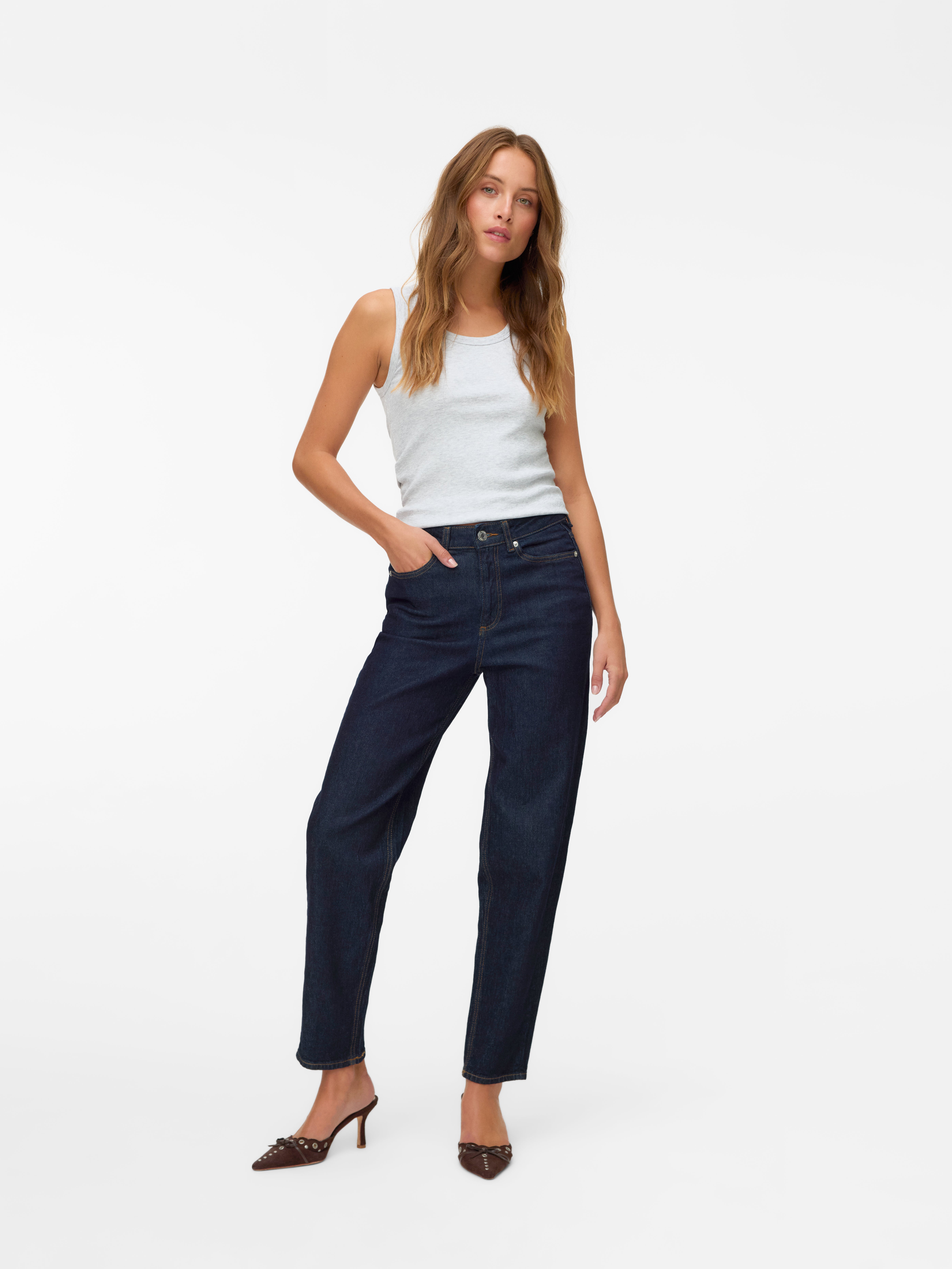 VERO MODA® VMTESSA High rise Mom Fit Jeans