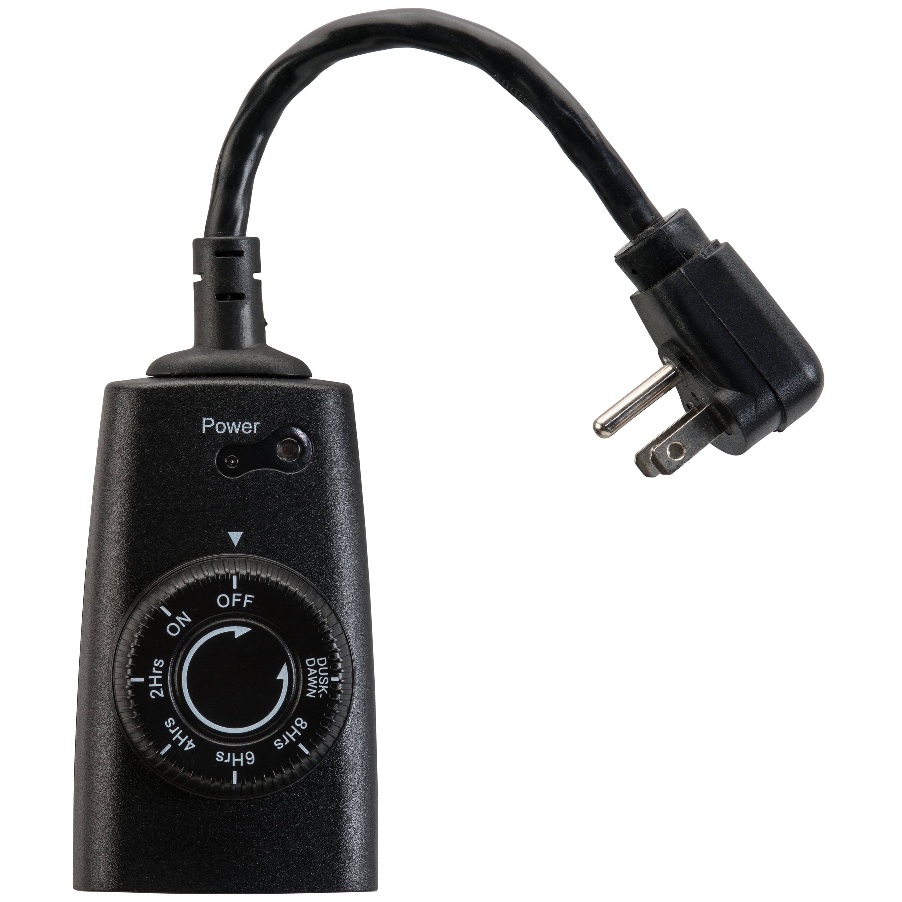 Hyper Tough Outdoor Photocell Dusk to Dawn Timer, Single Outlet